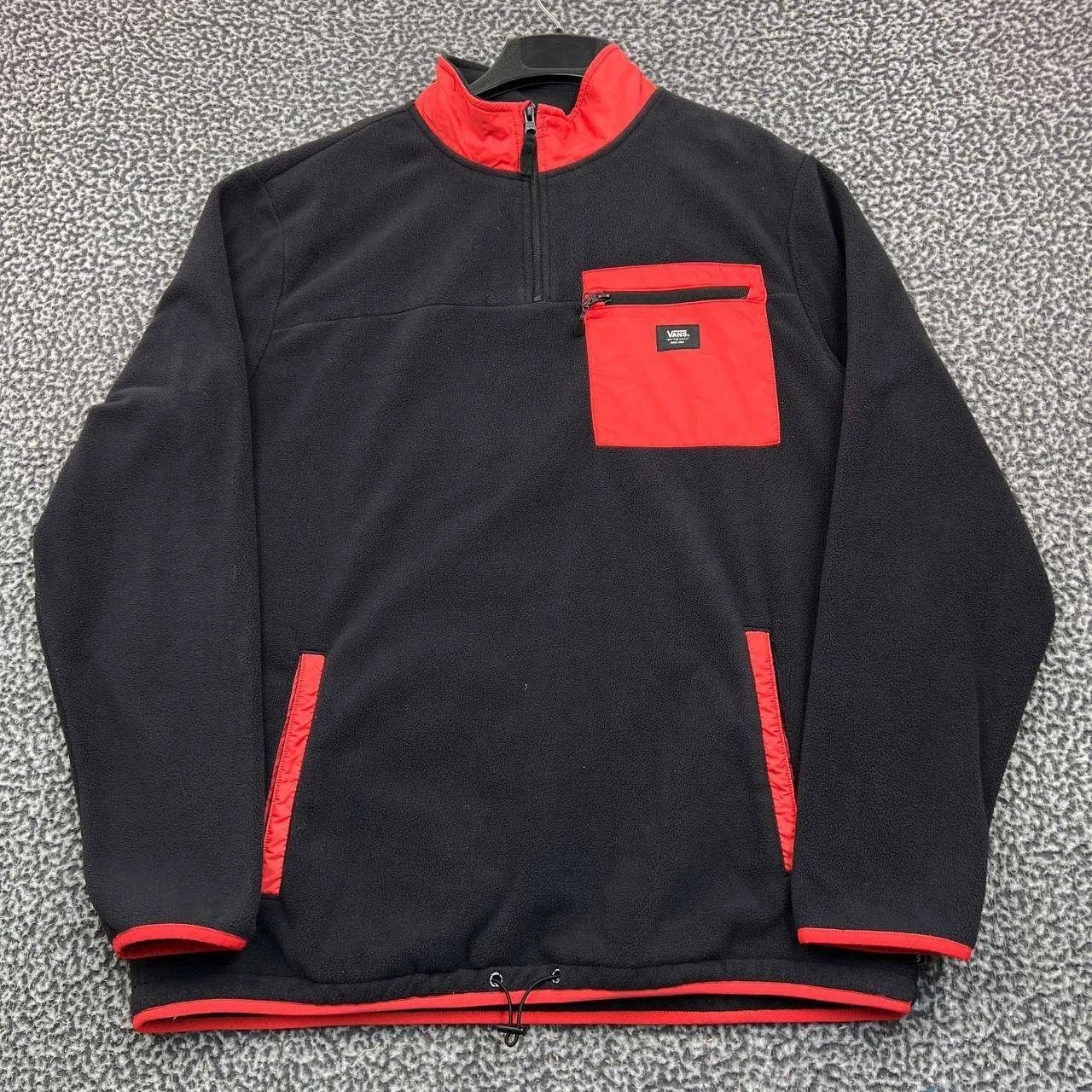 Vans Vans Sweatshirt Men Fleece Long Sleeve Quarter Zip Pocket L Size US L / EU 52-54 / 3 - 1 Thumbnail