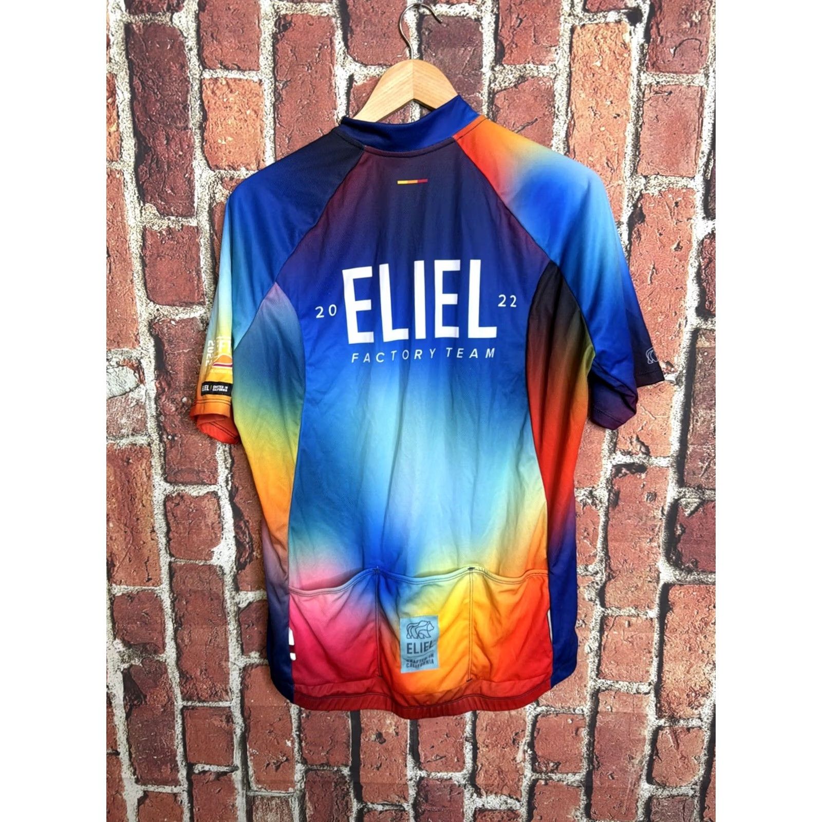 Rainbow Eliel Cycling Jersey Mens 2XL Rainbow Gradient Full Zip EFT Factory Team Size US XXL / EU 58 / 5 - 3 Thumbnail