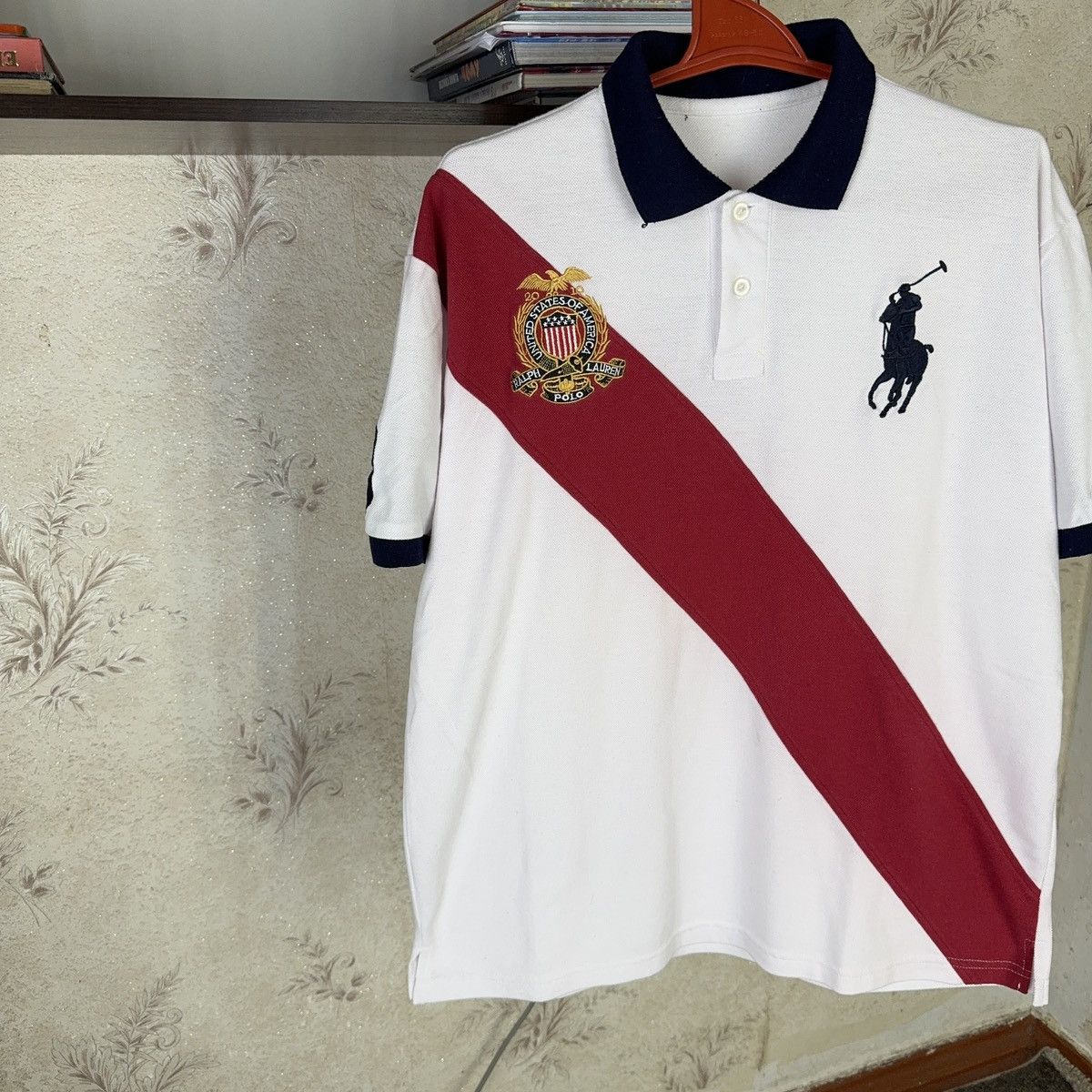 Designer × Polo Ralph Lauren Vintage Polo Ralph Lauren T shirt USA Chief Kiff White XL Size US XL / EU 56 / 4 - 6 Thumbnail