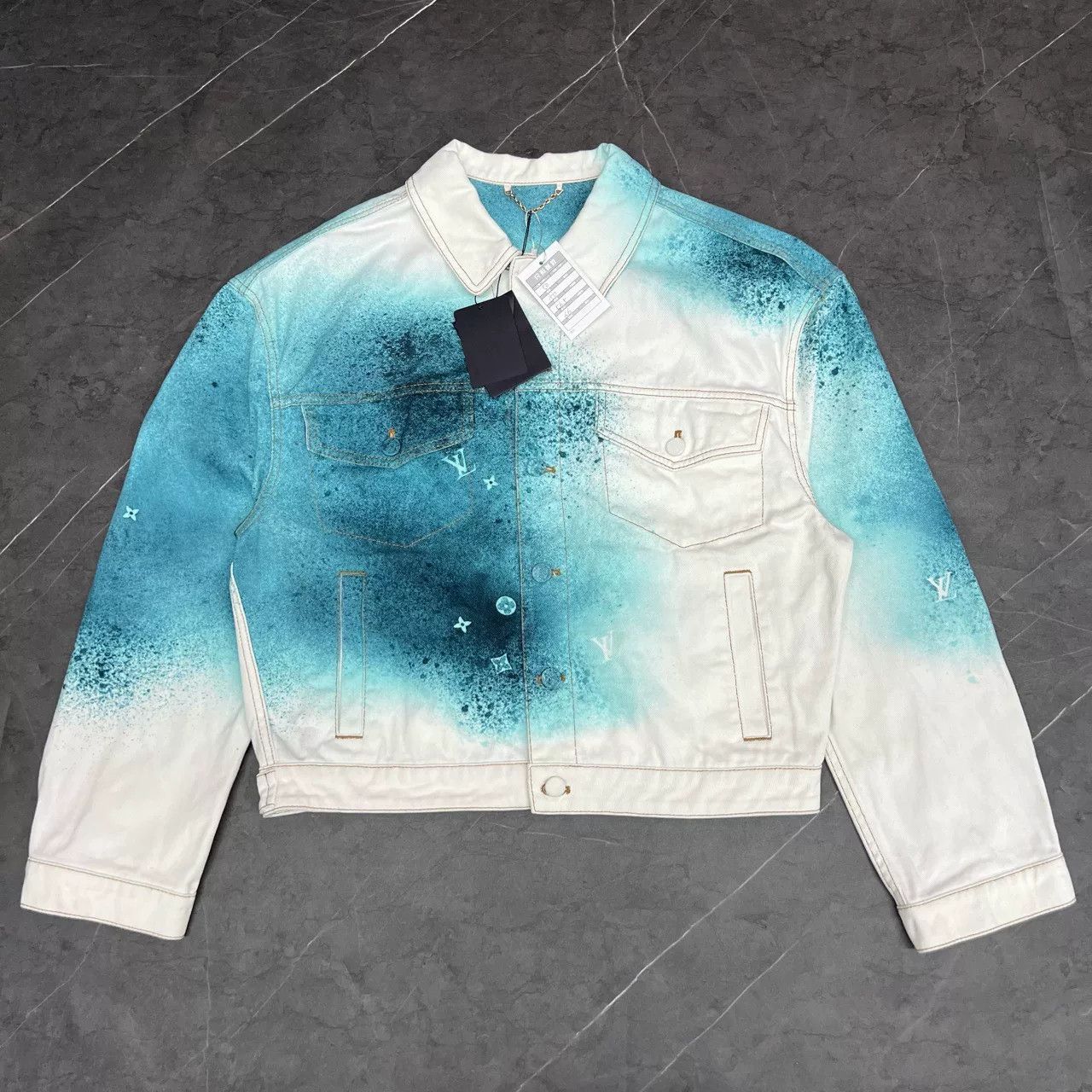 Louis Vuitton Louis Vuitton Denim Tie-Dye Multi Light Jacket 50 Men Size US XL / EU 56 / 4 - 1 Thumbnail