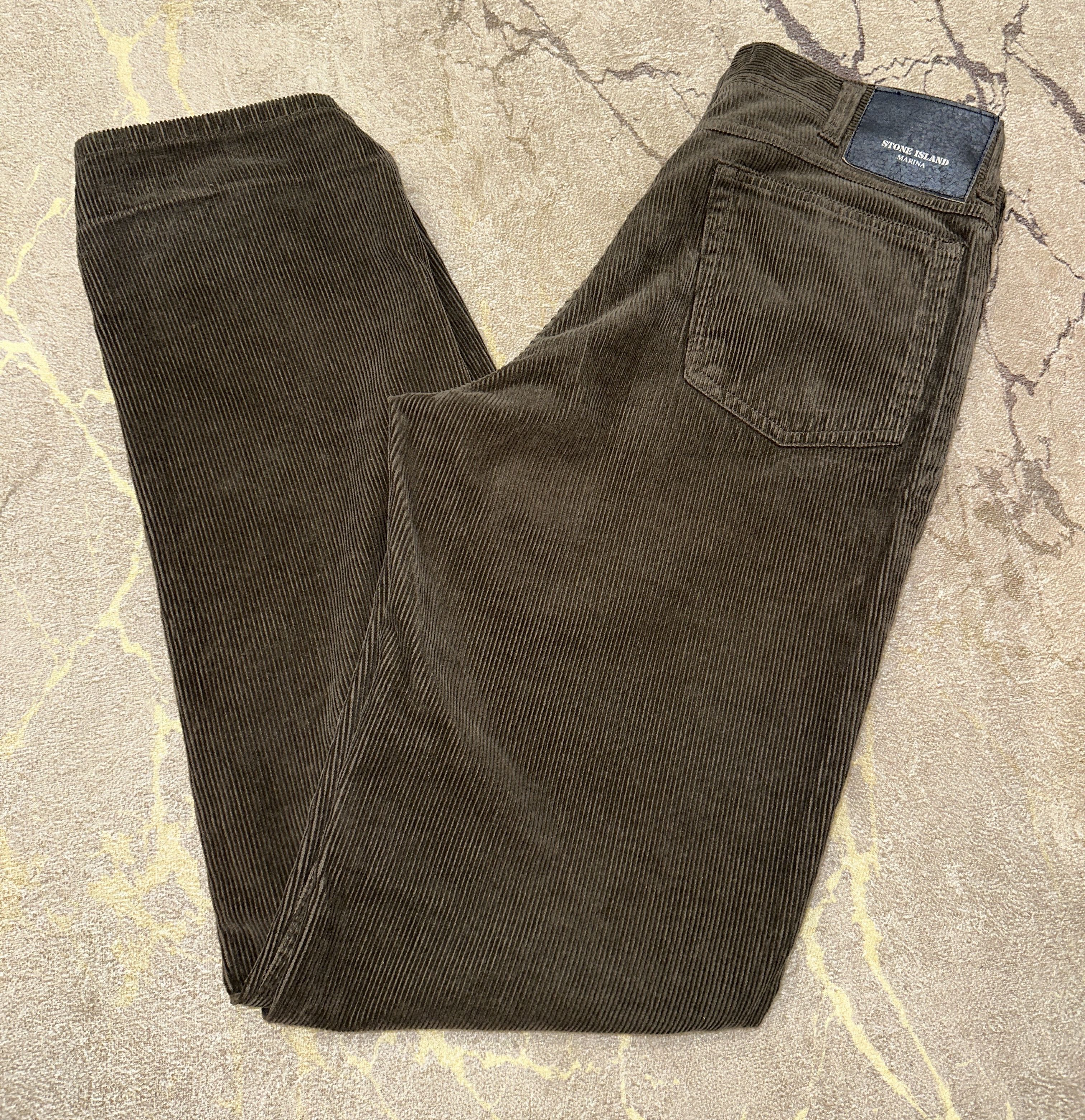 Stone Island Archive Stone Island Marina 1997 Corduroy Trousers Size 46 Size US 30 / EU 46 - 1 Thumbnail