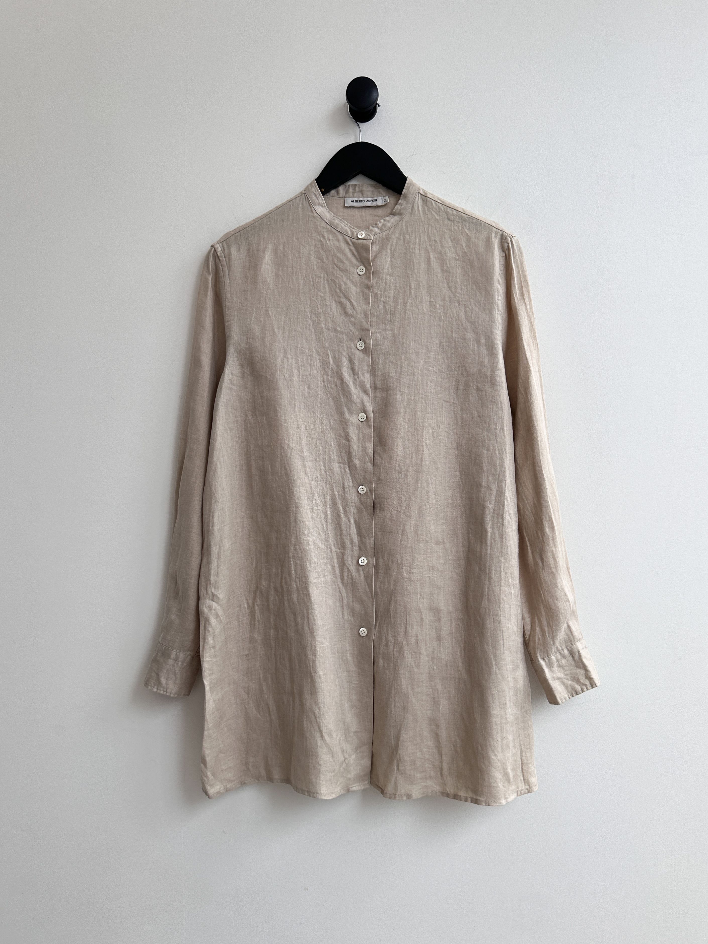 Aspesi Aspesi Beige Linen Shirt Size M / US 6-8 / IT 42-44 - 1 Thumbnail