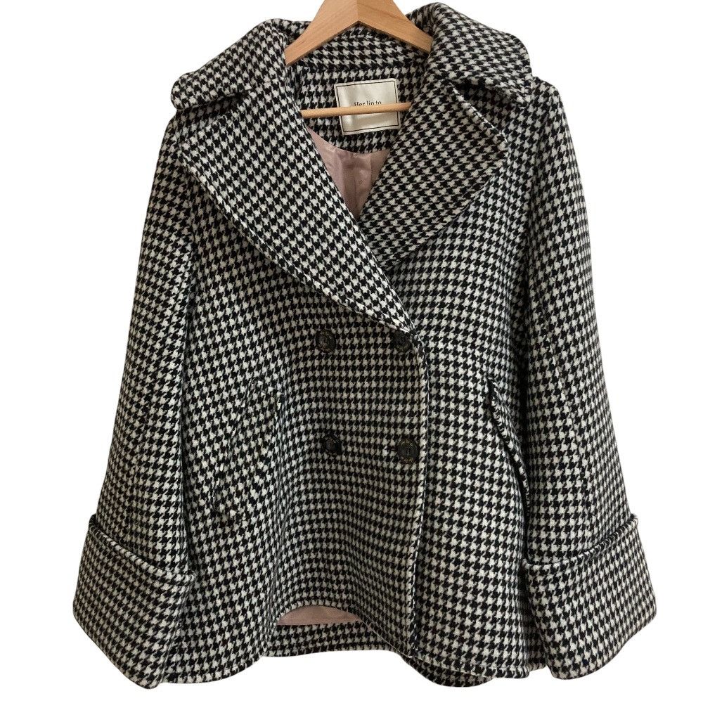 Other Her lip to Proust Wool-Blend Melton Coat Textile Outerwear 1233307048 DUTY FREE for USA