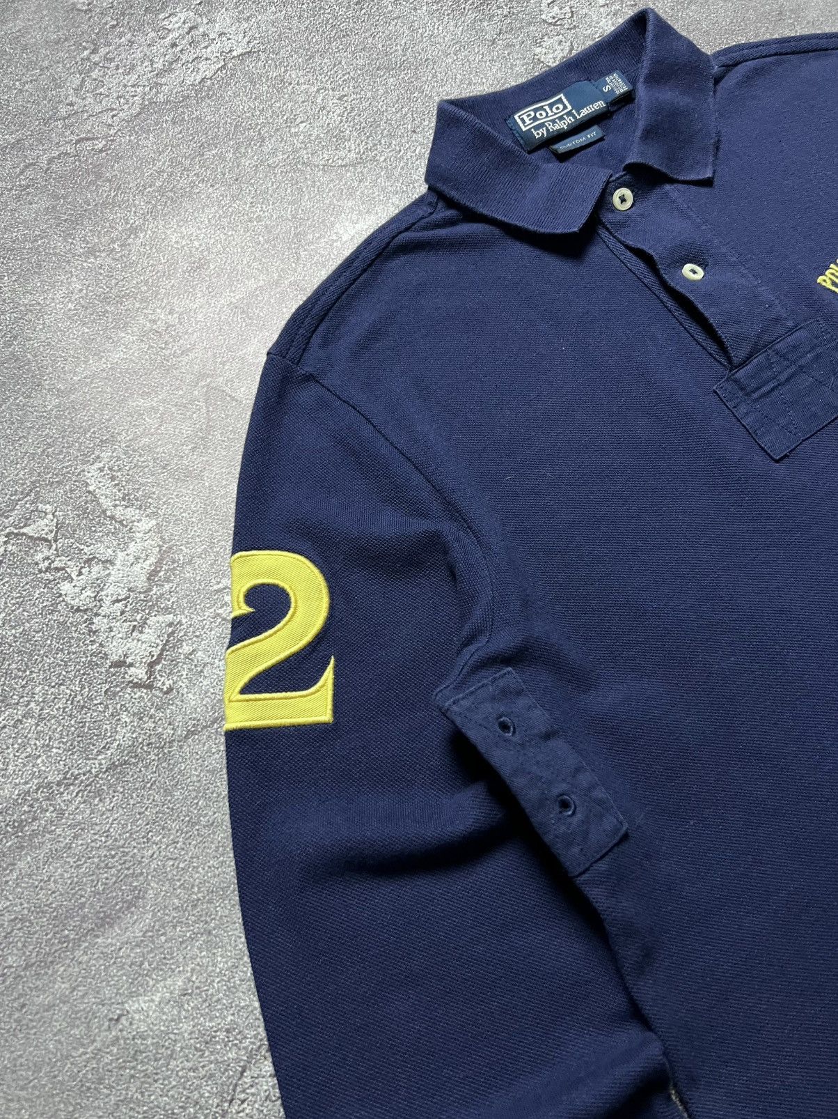 Polo Ralph Lauren 90x Vintage Ralph Lauren Rugby #2 Stripe Big Pony Chief Keef Size US S / EU 44-46 / 1 - 5 Thumbnail