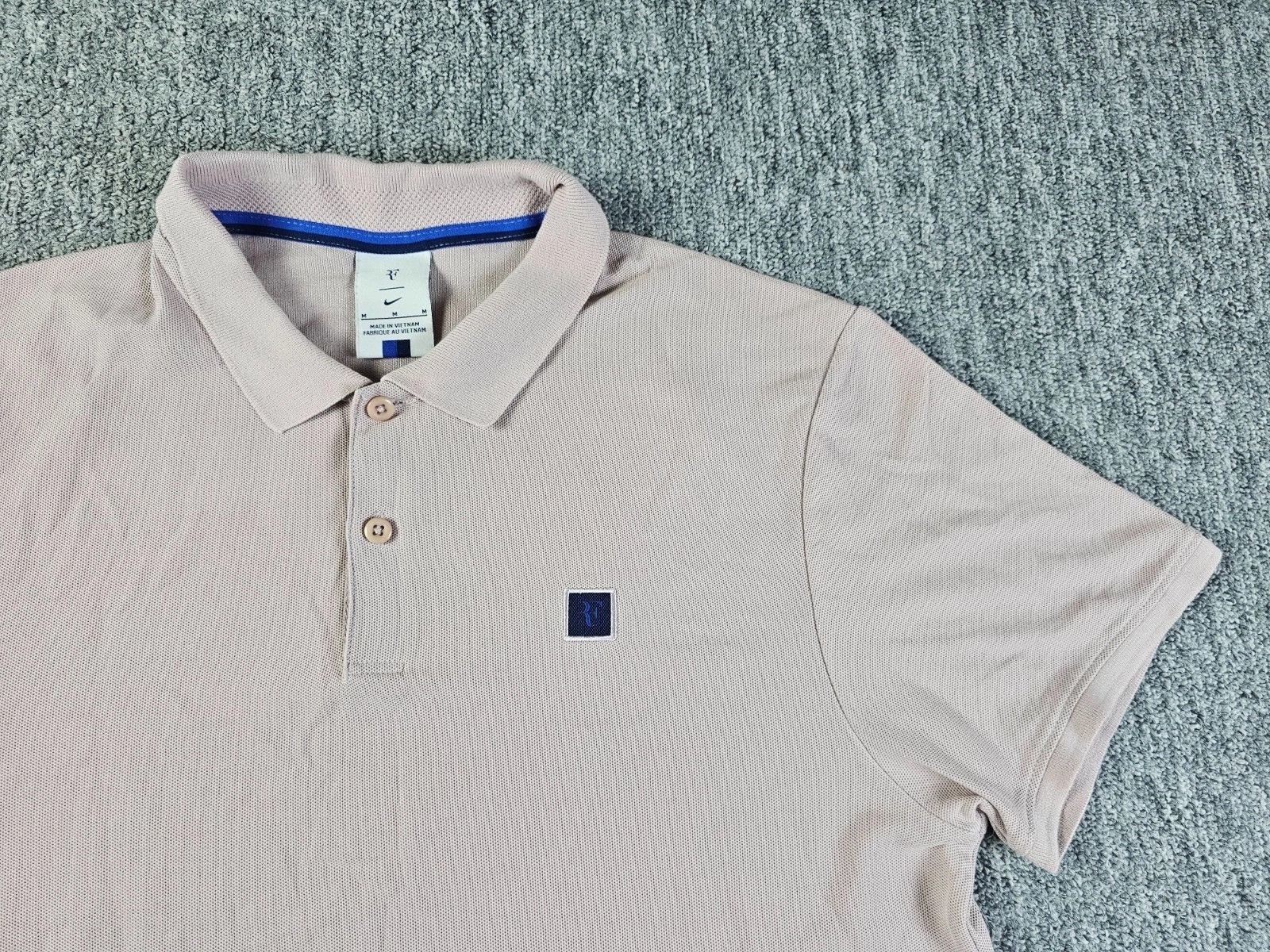 Nike Nike RF Roger Federer Polo Shirt Men M Pink Slim Fit Size US M / EU 48-50 / 2 - 3 Thumbnail
