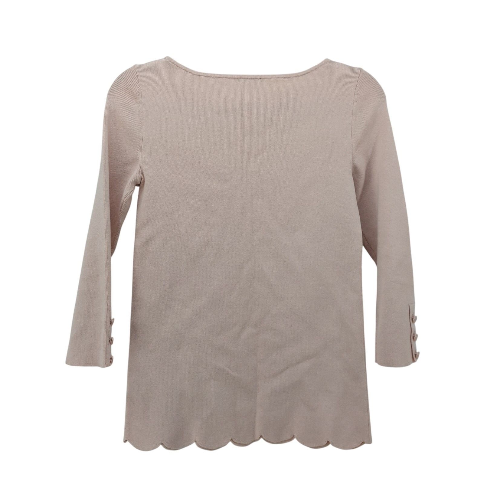 Other Talbots Pink Sweater Pullover Scalloped Shirt Top Pink Sz XS Size XS / US 0-2 / IT 36-38 - 2 Thumbnail