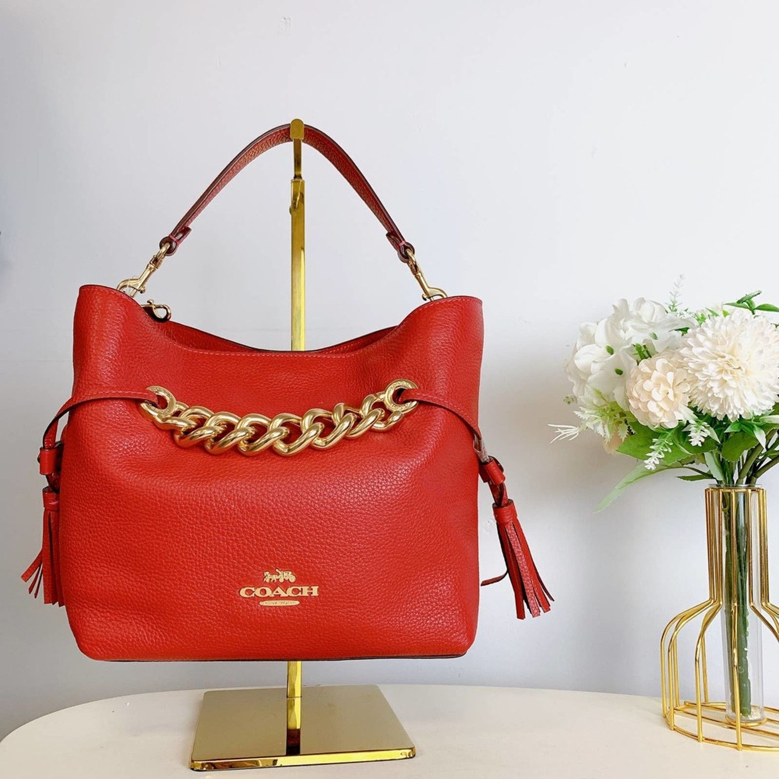 Coach Coach CE555 Andy Crossbody In Gold/Red Apple Size ONE SIZE - 3 Thumbnail
