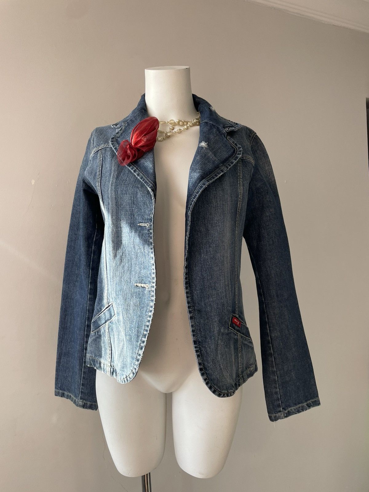 Vintage y2k denim jacket Size M / US 6-8 / IT 42-44 - 4 Thumbnail