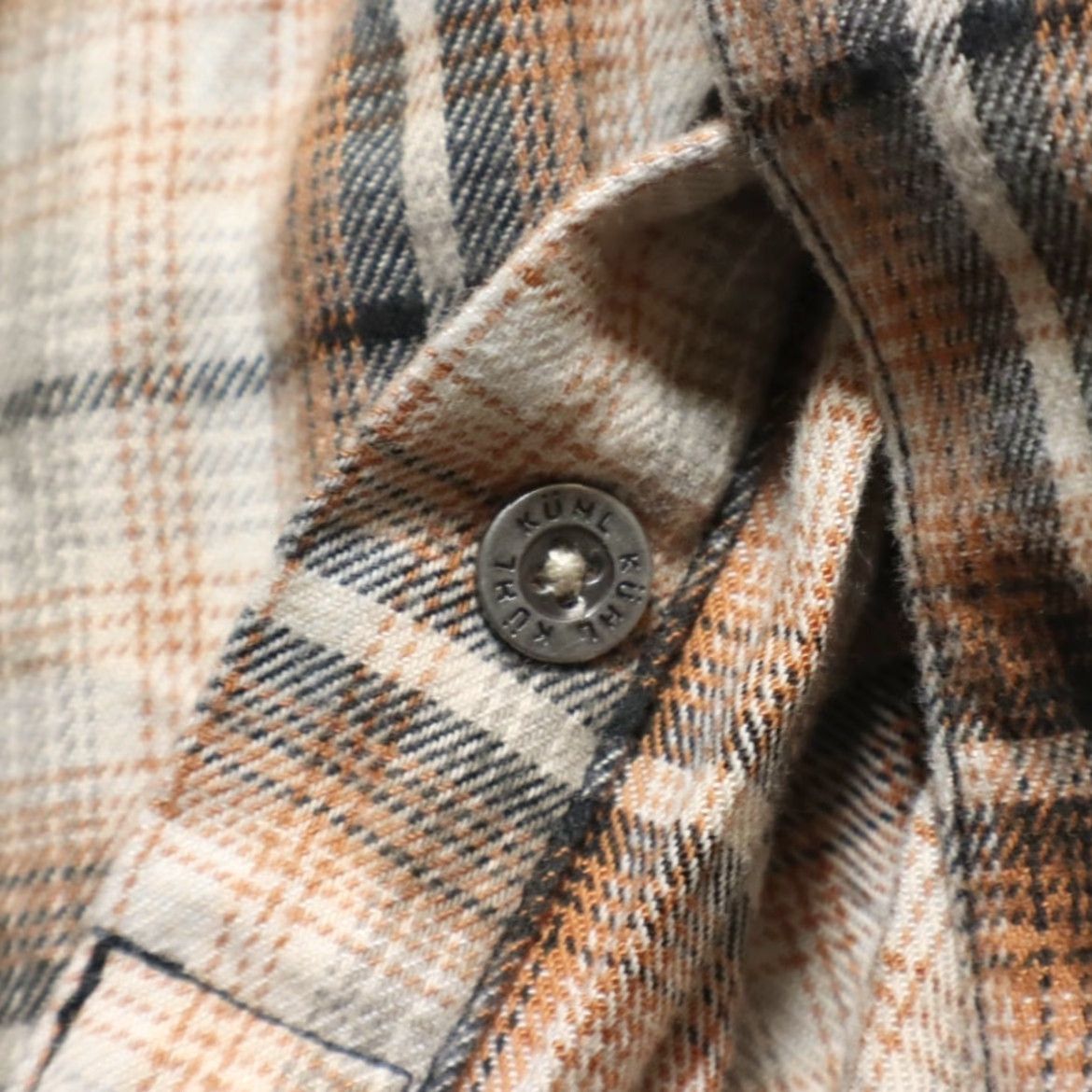 Vintage Kuhl Button Up Shirt Flannel Cotton Blend Plaid Brown Men's M Size US M / EU 48-50 / 2 - 7 Thumbnail