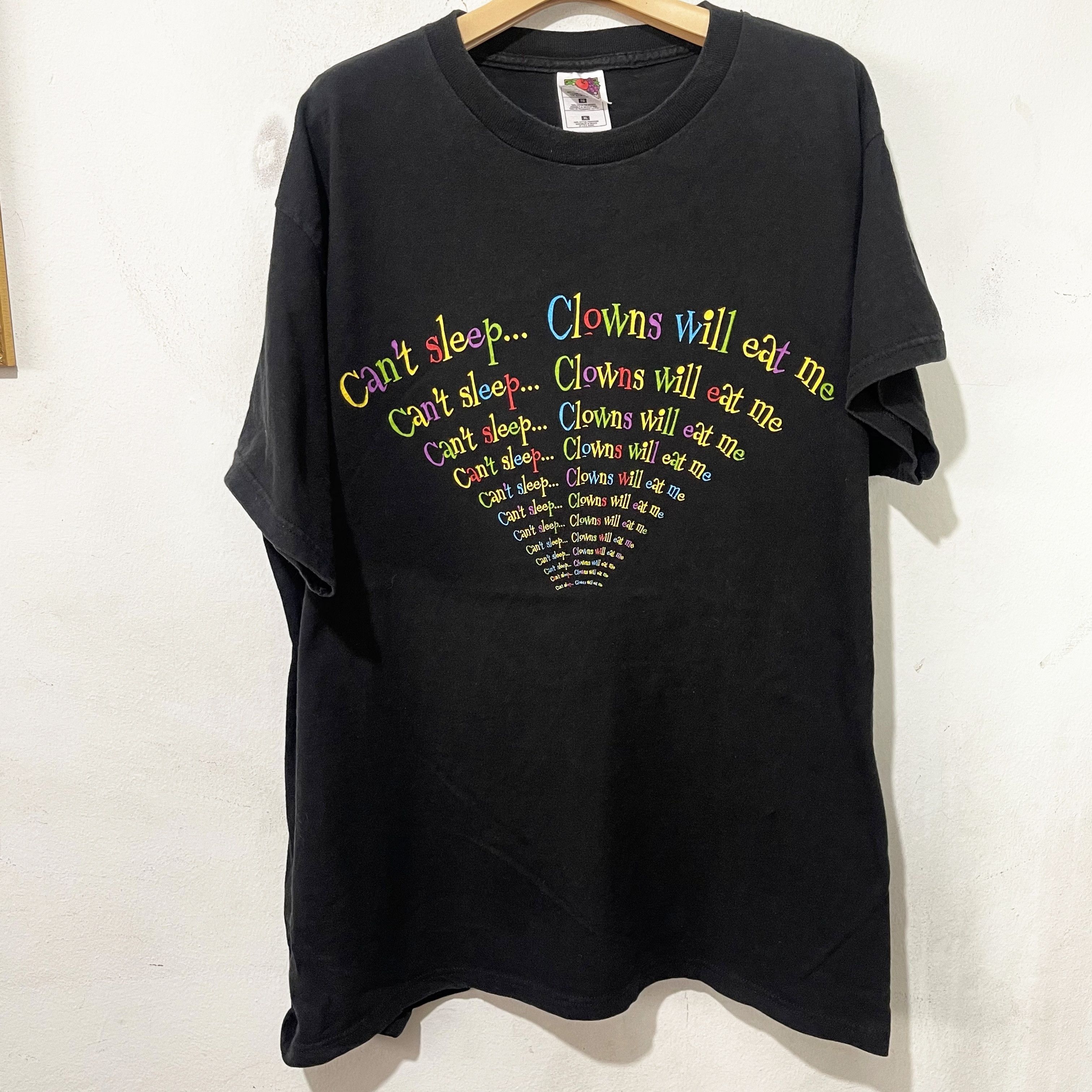 Vintage Vintage 90s Can’t Sleep Clowns Will Eat Me T-Shirt Size US XL / EU 56 / 4 - 1 Thumbnail