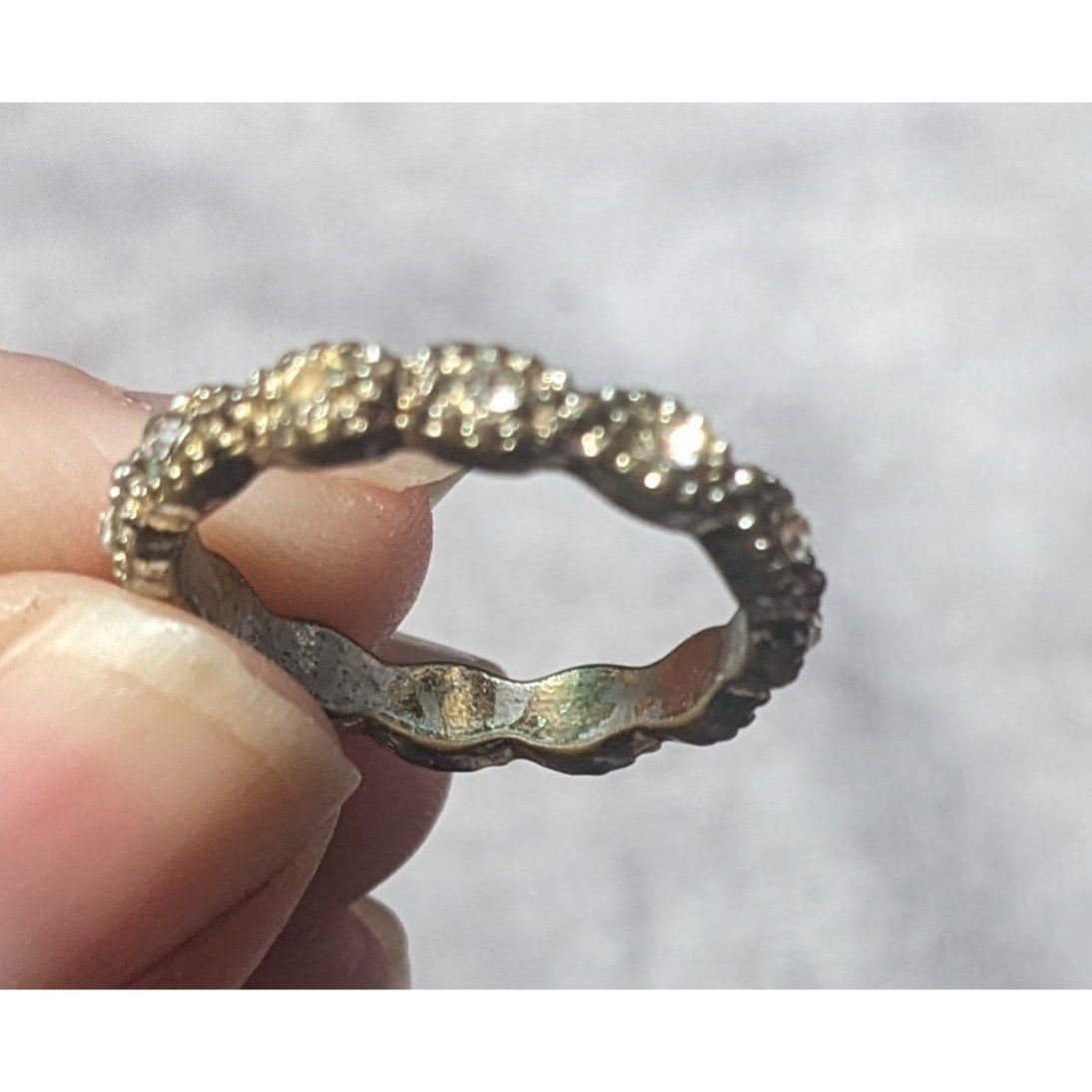 Other Whimsical Braided Silver Tone Rhinestone Ring Size 7 Size ONE SIZE - 5 Thumbnail