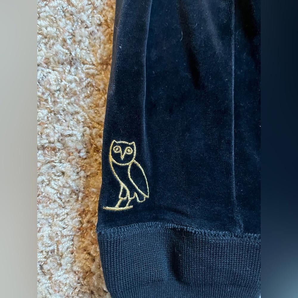Designer Jordan Ovo Velour Hoodie Black Size US M / EU 48-50 / 2 - 9 Thumbnail