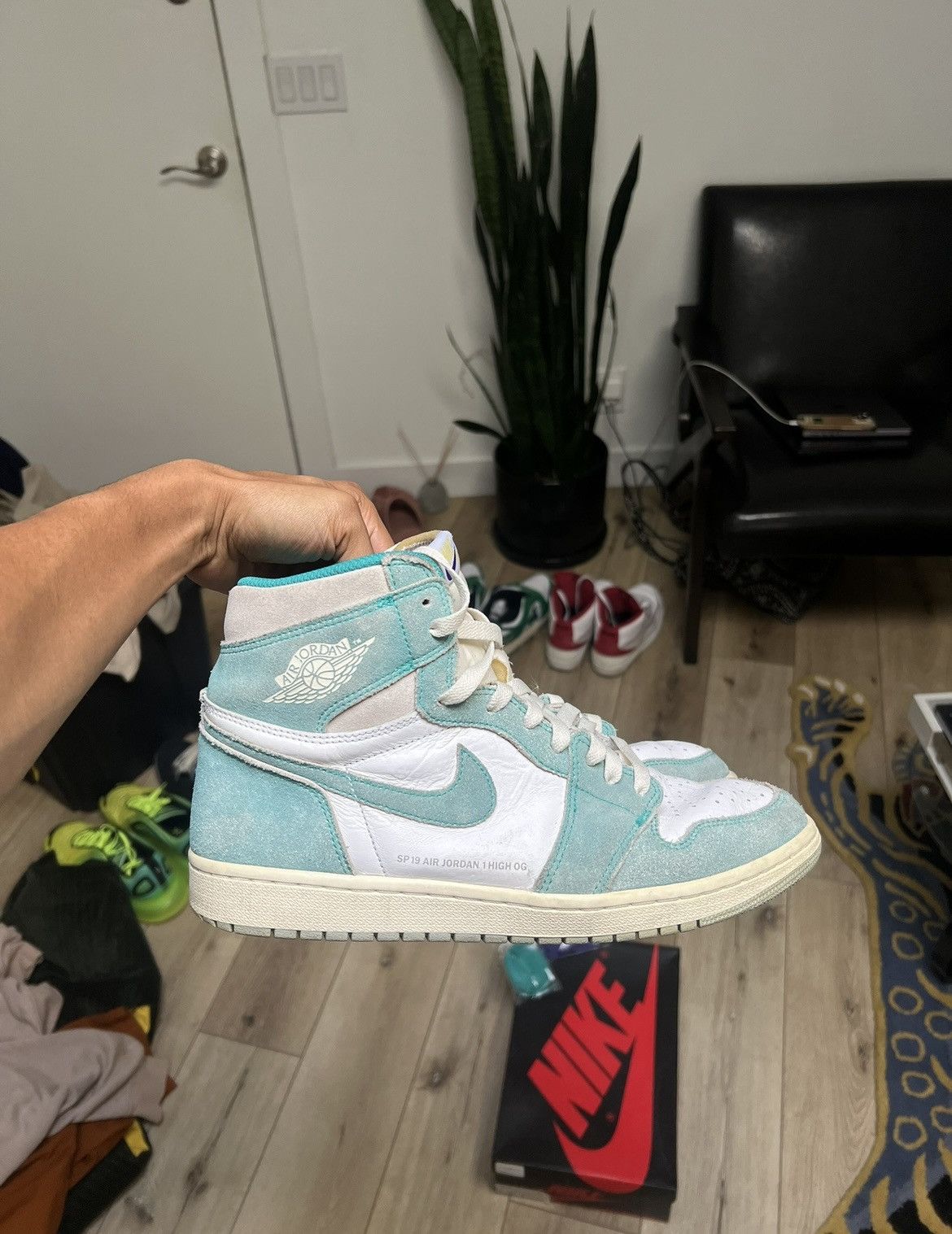 Jordan Brand Jordan 1 Turbo Green High 2018 Size US 11 / EU 44 - 4 Thumbnail