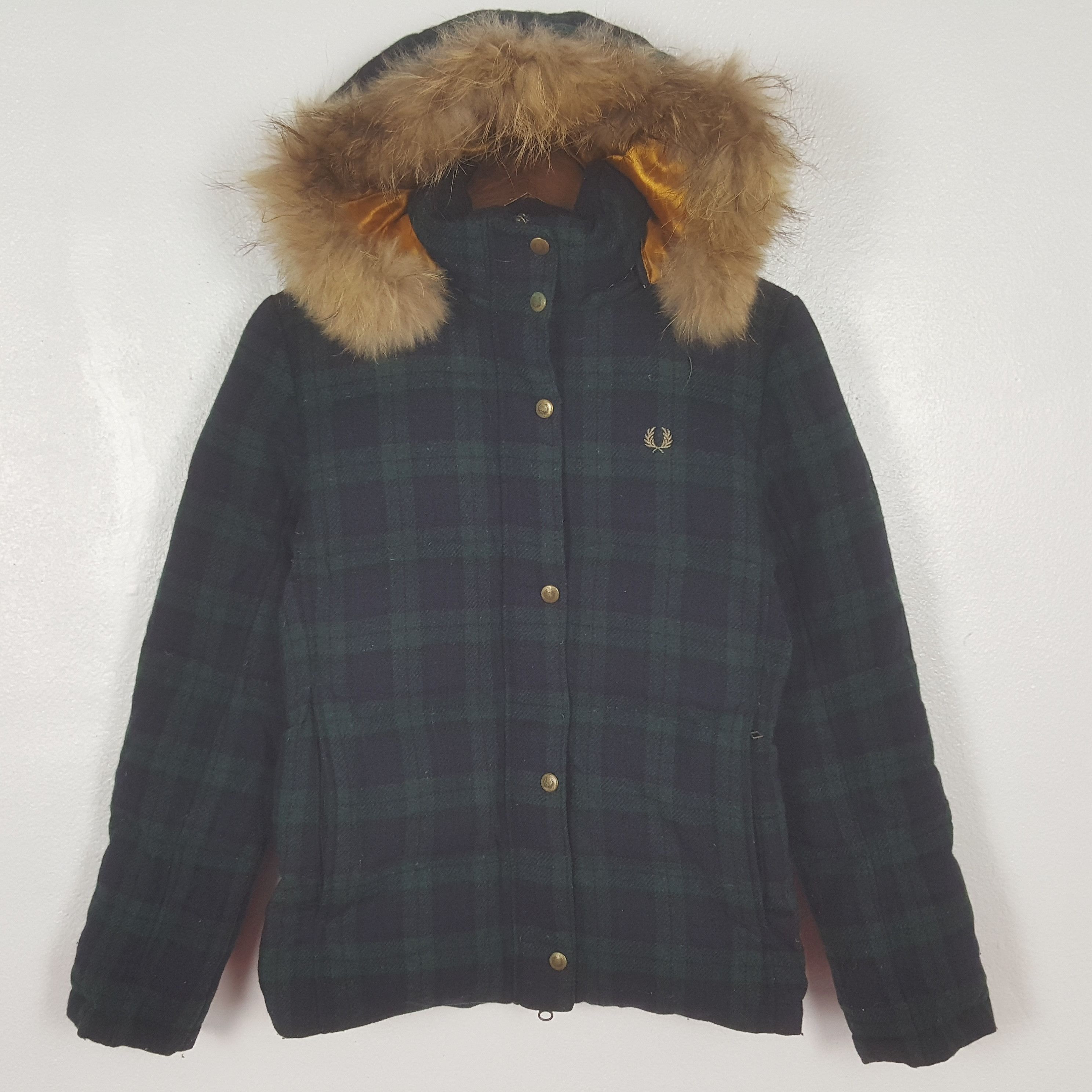 Fred Perry Vintage Fred Perry Wool Fur Hoodie Wool Jacket Size S / US 4 / IT 40 - 1 Thumbnail