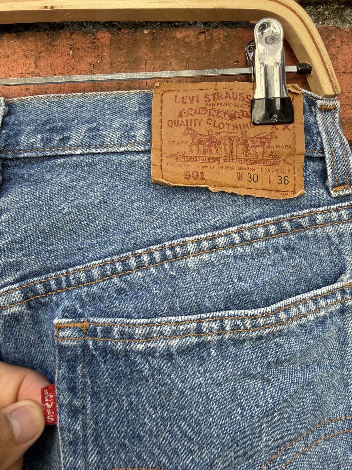 Levi's Vintage Clothing W30x30 vintage levi’s 501 90s made in USA Size US 30 / EU 46 - 5 Thumbnail