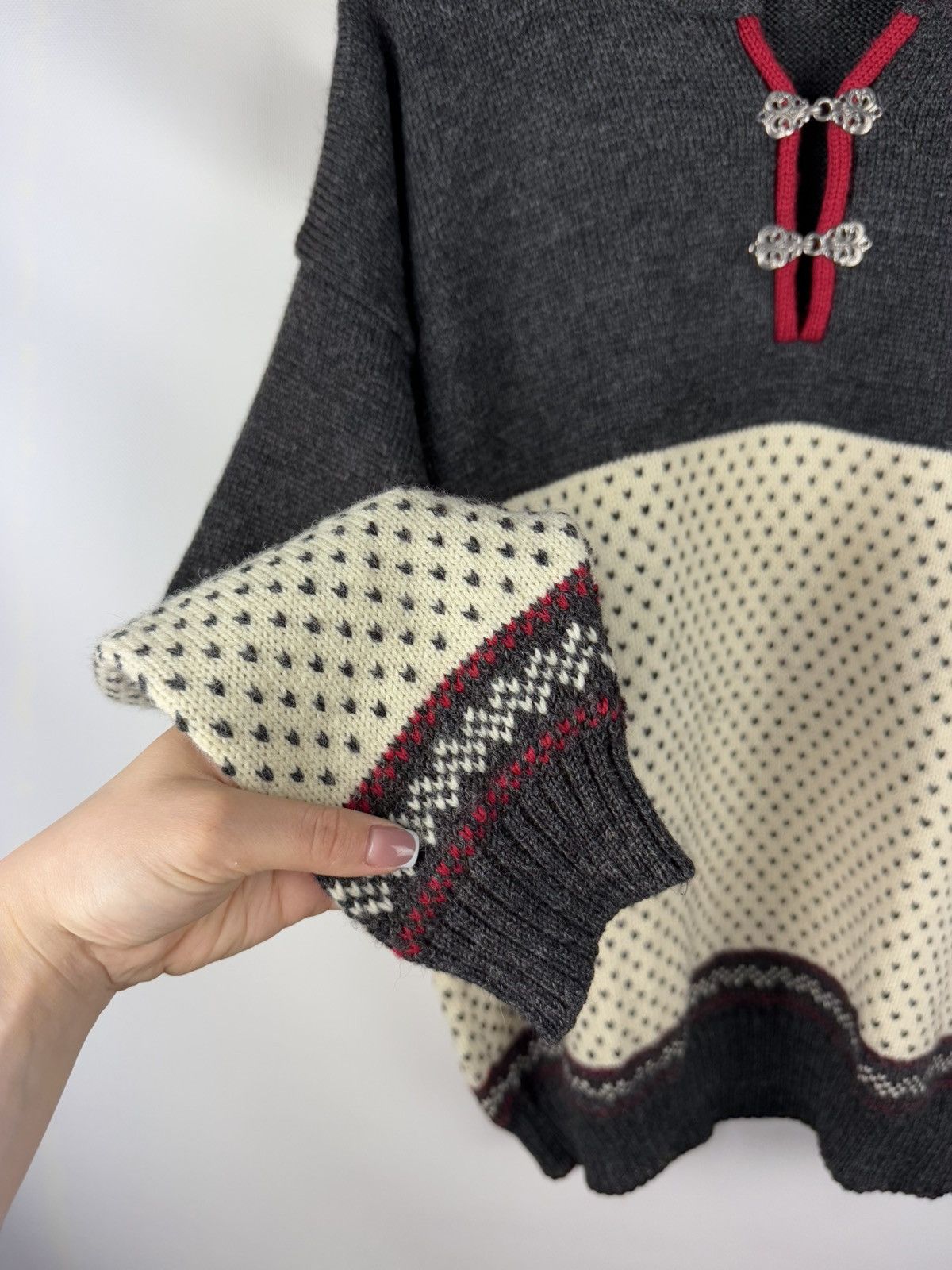 Norwool Norwool Men’s Vintage Knitted Wool Nordic Sweater Pullover Size US L / EU 52-54 / 3 - 12 Thumbnail