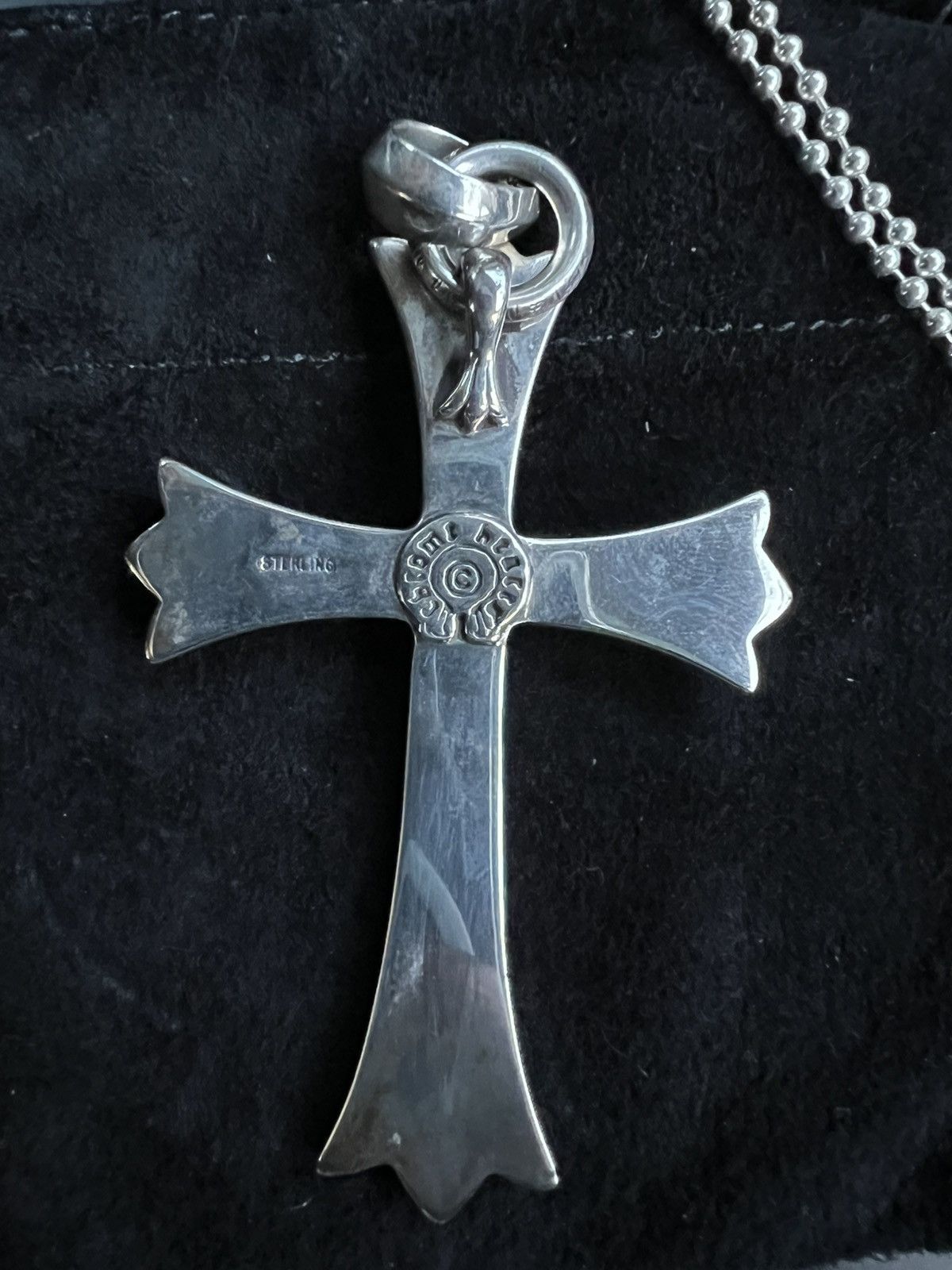 Chrome Hearts Chrome Hearts large cross pendant CH Ball chain ballchain Size ONE SIZE - 3 Thumbnail