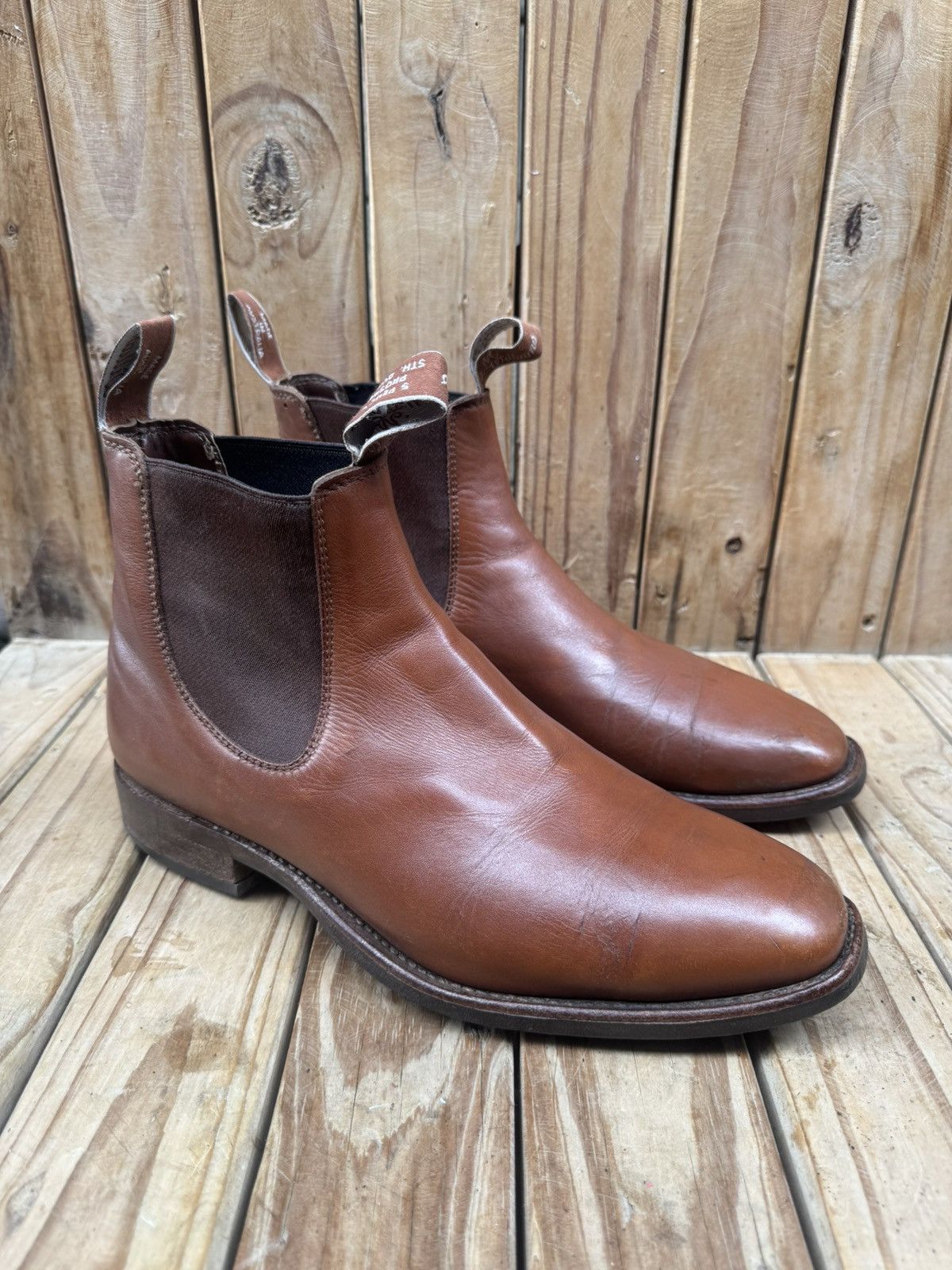 R.M. Williams R.M.Williams Brown leather Australian Men Boots UK 8 H US 9 Size US 9 / EU 42 - 5 Thumbnail