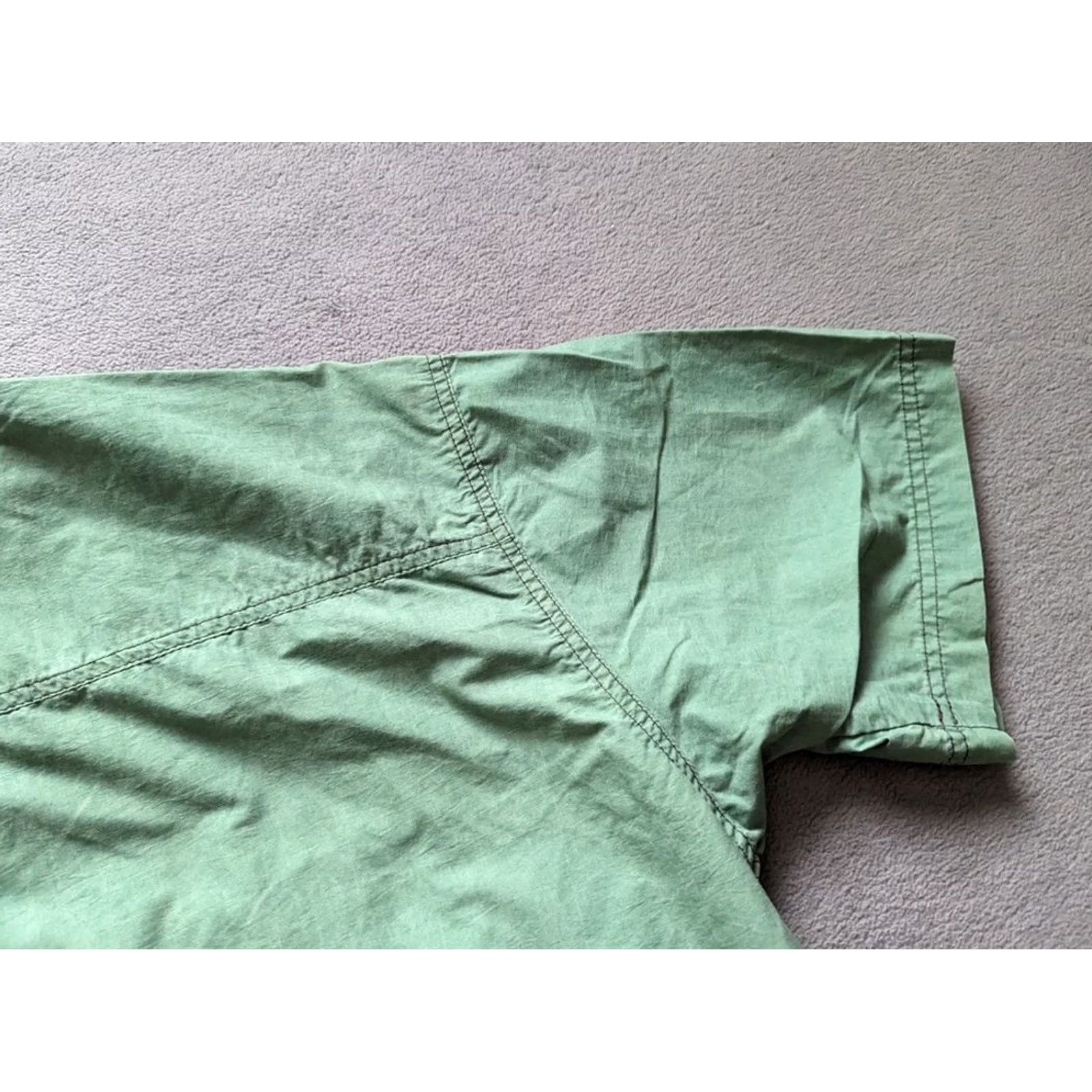 Vintage VINTAGE Millet snap button shirt Green Millet Made in France Shirt Adult M Green Button-Up Mens Size US M / EU 48-50 / 2 - 7 Thumbnail