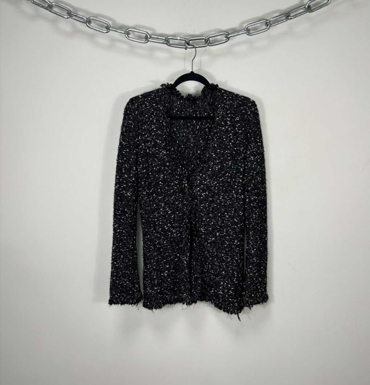 Escada Escada Abstract 1-Button Luxury Wool Mohair Cardigan Sweater Size S / US 4 / IT 40 - 1 Thumbnail