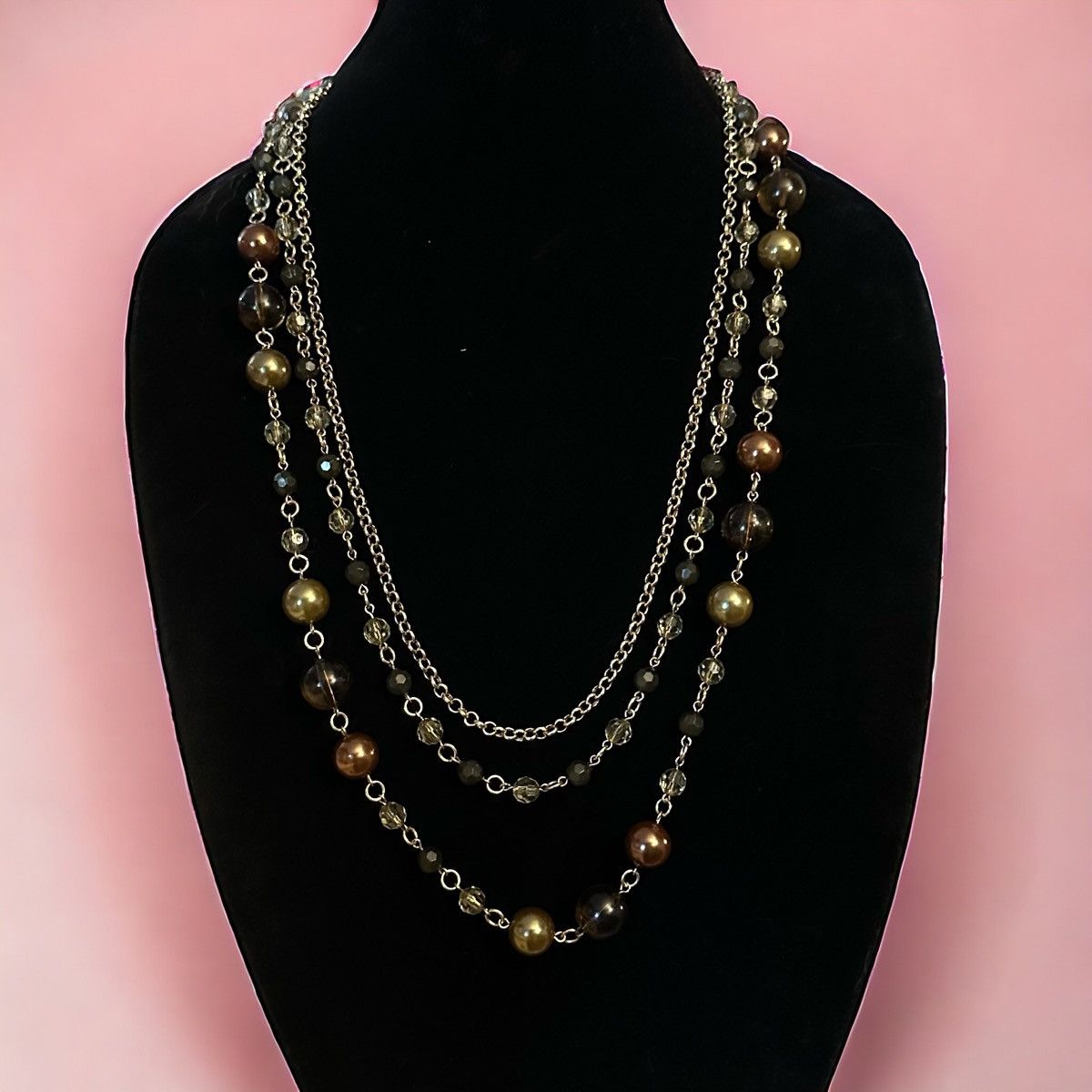 Other Multi strand layered station bead chain necklace Size ONE SIZE - 1 Thumbnail