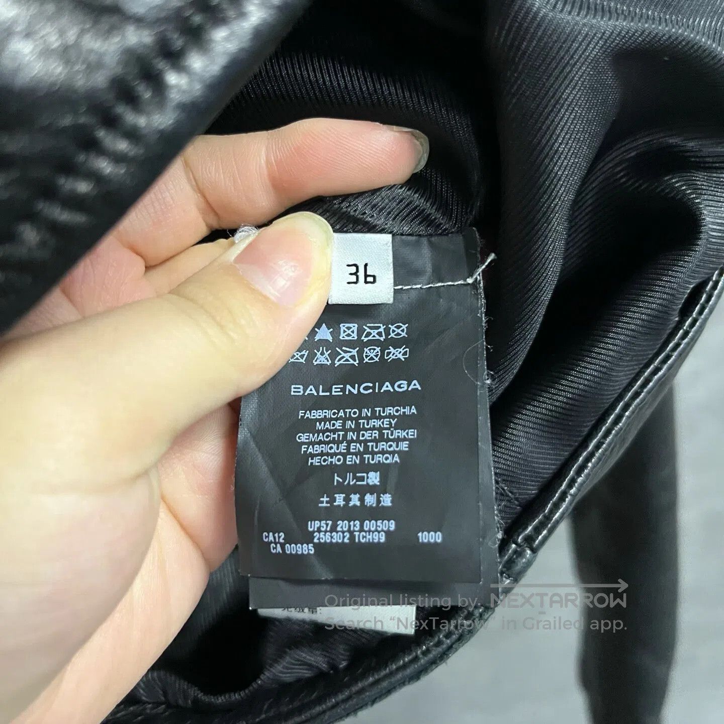 Balenciaga Balenciaga Flap-collared leather jacket| Size S / US 4 / IT 40 - 4 Thumbnail