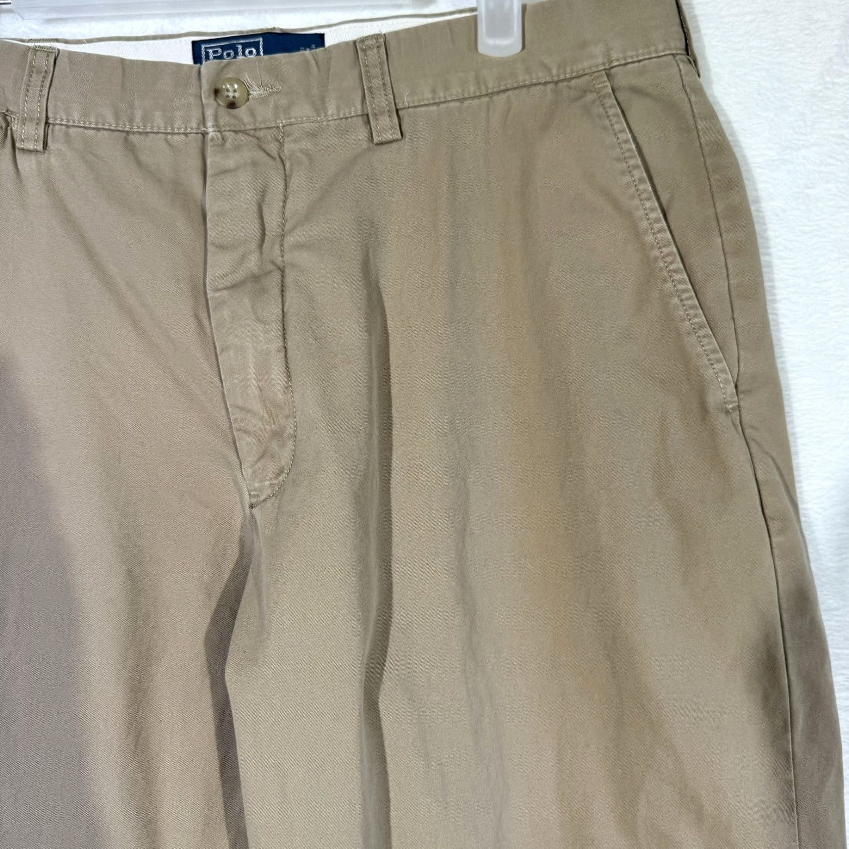 Polo Ralph Lauren Polo Ralph Lauren Preston Pants Mens 35x30 Beige Classic Chino Khaki Embroidered Size US S / EU 44-46 / 1 - 5 Thumbnail