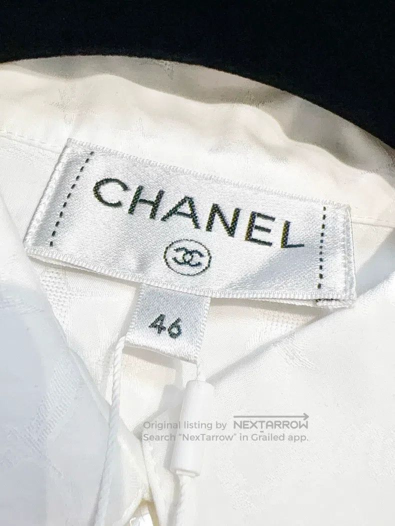 Chanel Chanel 24C vacation series white star dark pattern long-sl Size L / US 10 / IT 46 - 4 Thumbnail