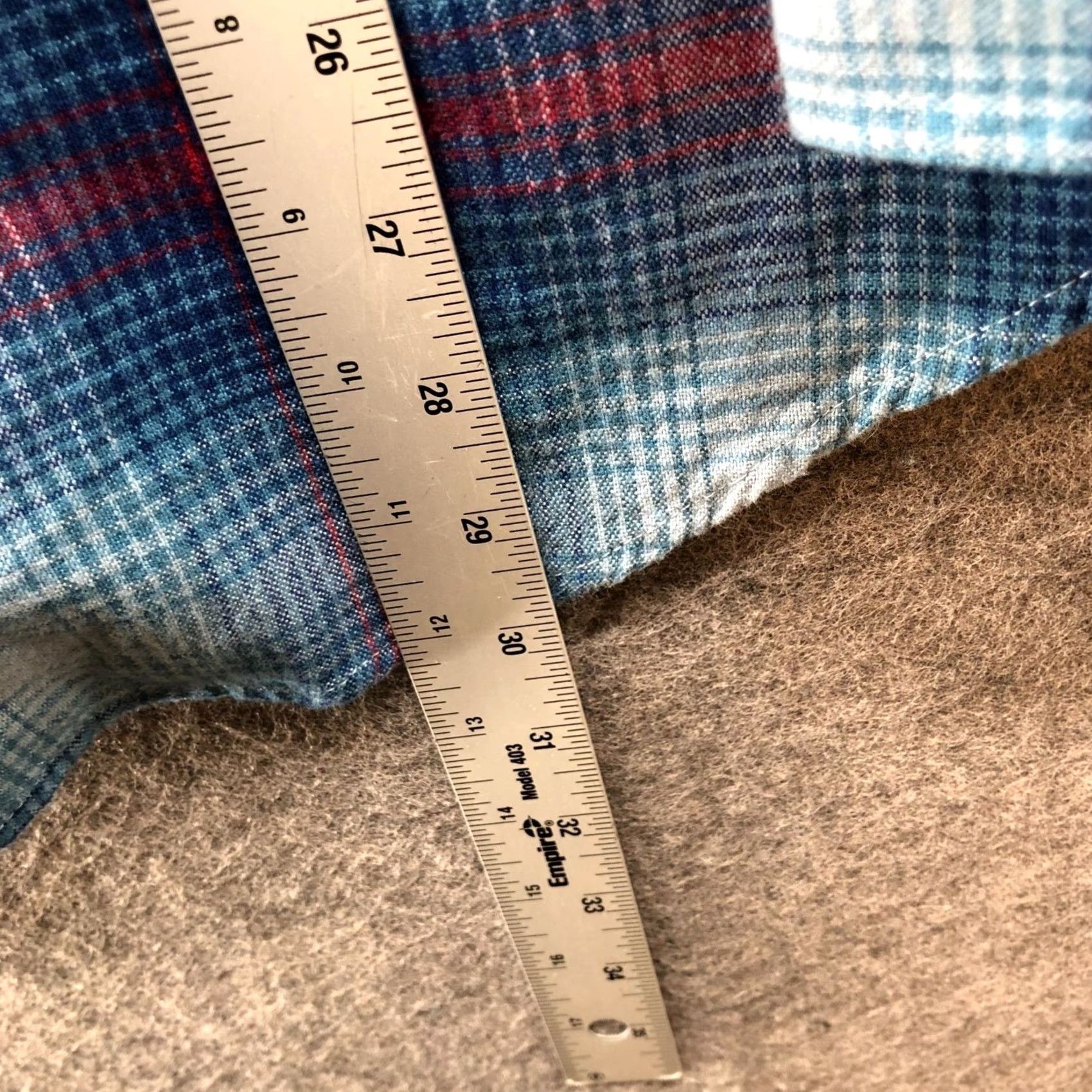 Vintage BP Nordstrom Oversized Flannel Shirt Womens S Blue Red Plaid Boyfriend Shirt Size S / US 4 / IT 40 - 8 Thumbnail