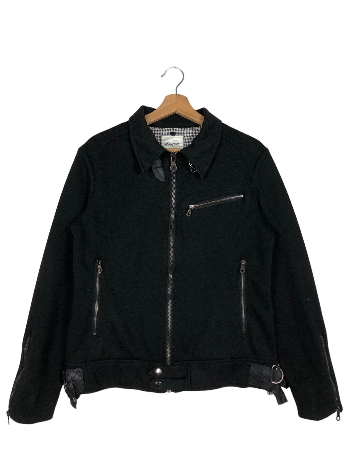 Japanese Brand 🔥Parachute Biker Jacket Double Breast Pincponc Japan Size US L / EU 52-54 / 3 - 1 Thumbnail