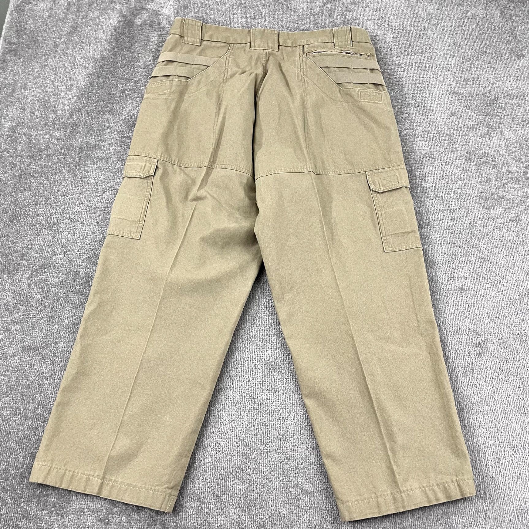 Vintage BLACKHAWK! Pants Men 38 x 30 Brown Utility Pockets Military Workwear Canvas Casual Jeans Trousers 5-Pocket Design Mens Size US 30 / EU 46 - 7 Thumbnail