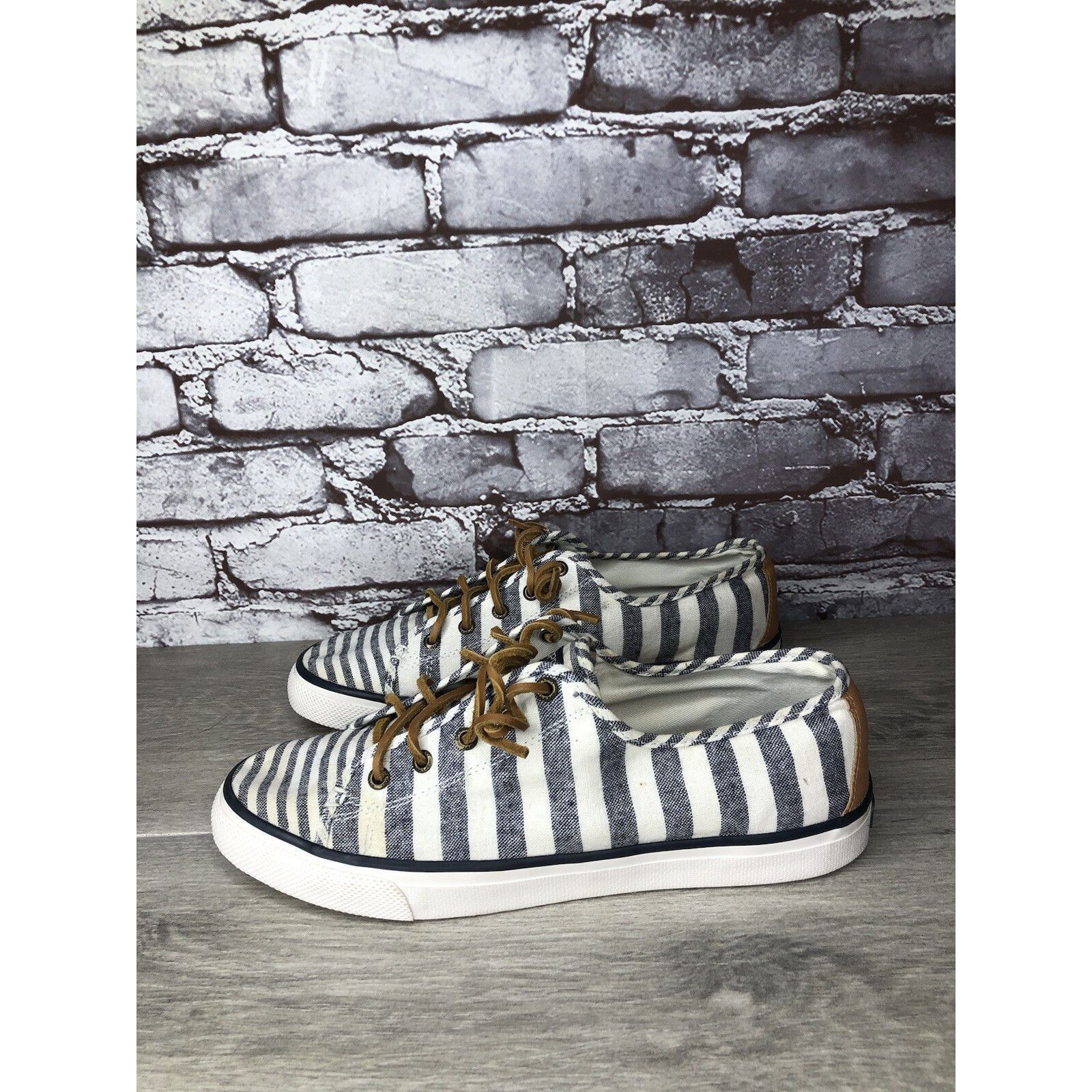 Sperry SPERRY Top-Sider STS95227 Seacoast Blue STRIPE Canvas Boat S Size US 10 / IT 40 - 20 Thumbnail