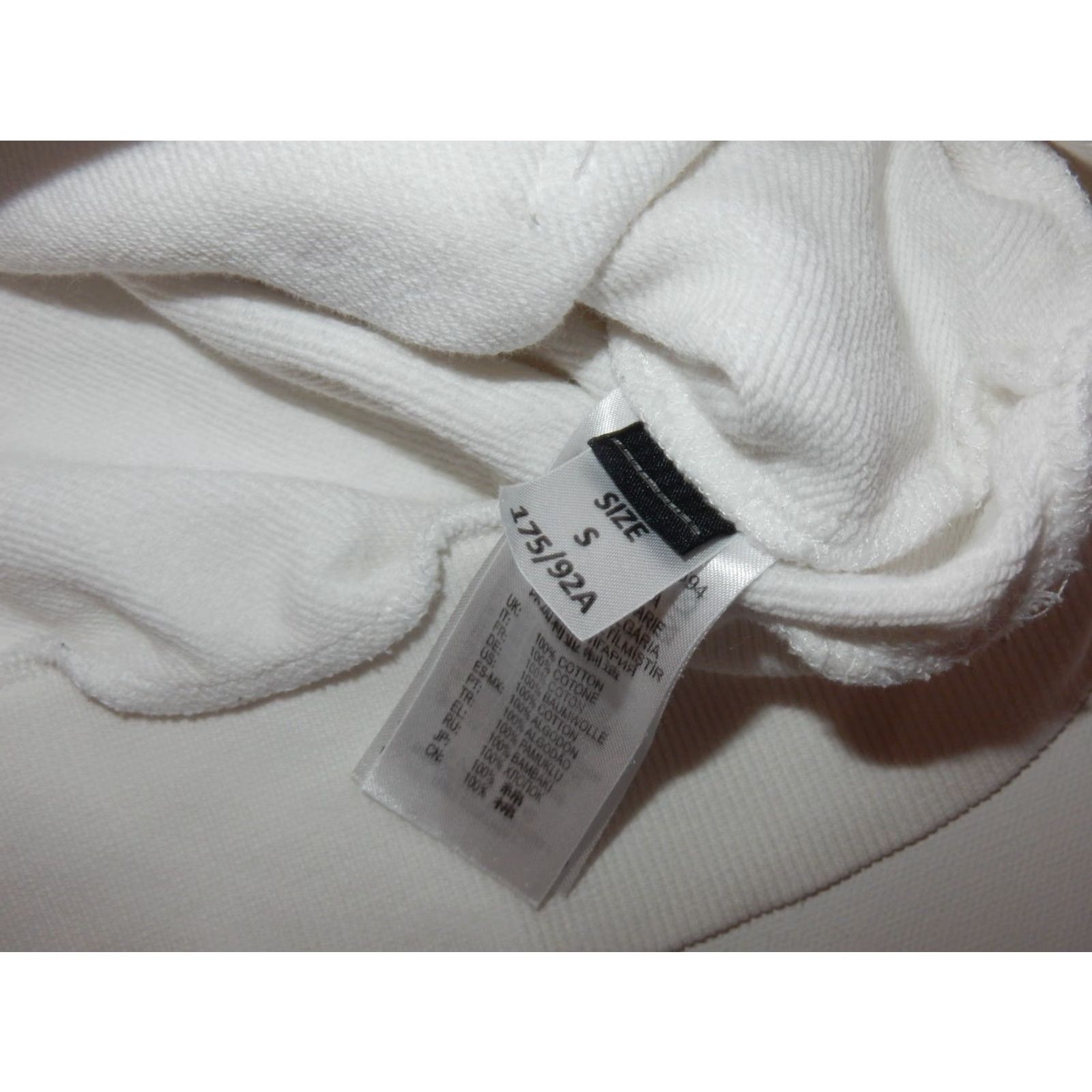 Diesel Diesel Men's Hooded Sweater Size S White Cotton Pullover Hooded Regular Solid Mens Sweater Size US S / EU 44-46 / 1 - 6 Thumbnail