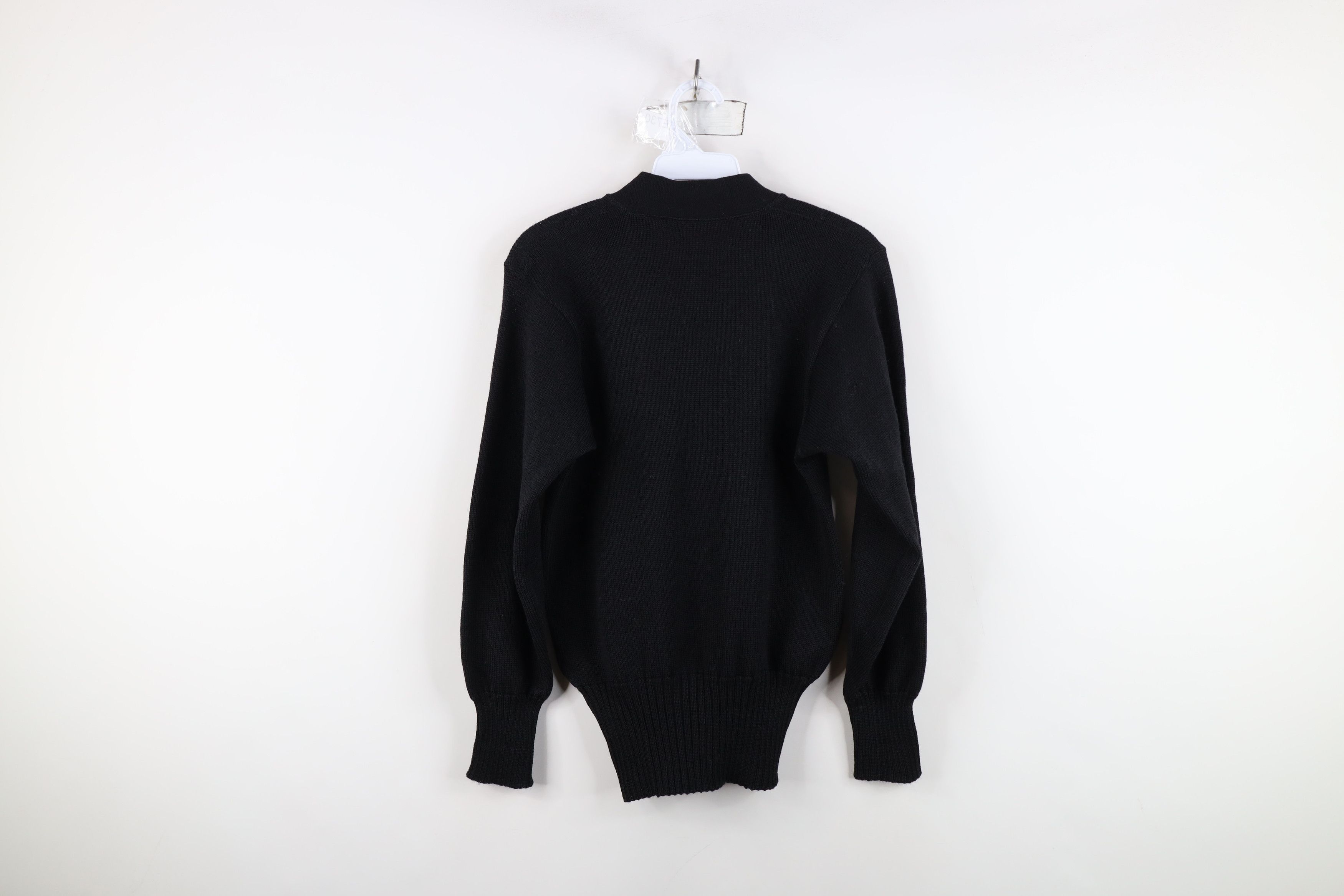 Vintage Vintage 50s 60s Streetwear Varsity Letterman Sweater Black Size XS / US 0-2 / IT 36-38 - 12 Thumbnail
