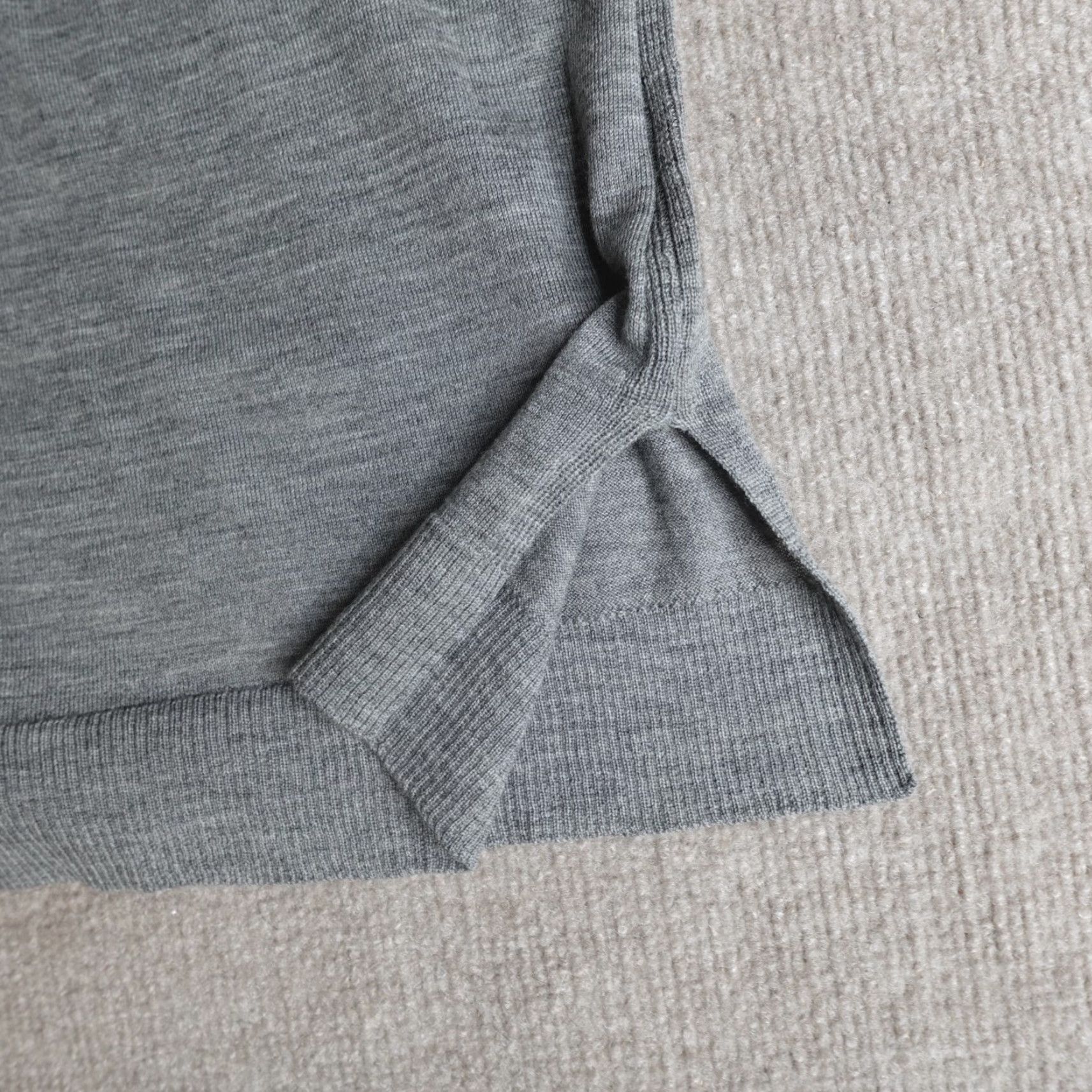 J.Crew J.Crew Sweater Women's Small Gray Turtleneck Merino Wool Pullover Long Sleeve Slits H1610 NEW READ Size S / US 4 / IT 40 - 5 Thumbnail