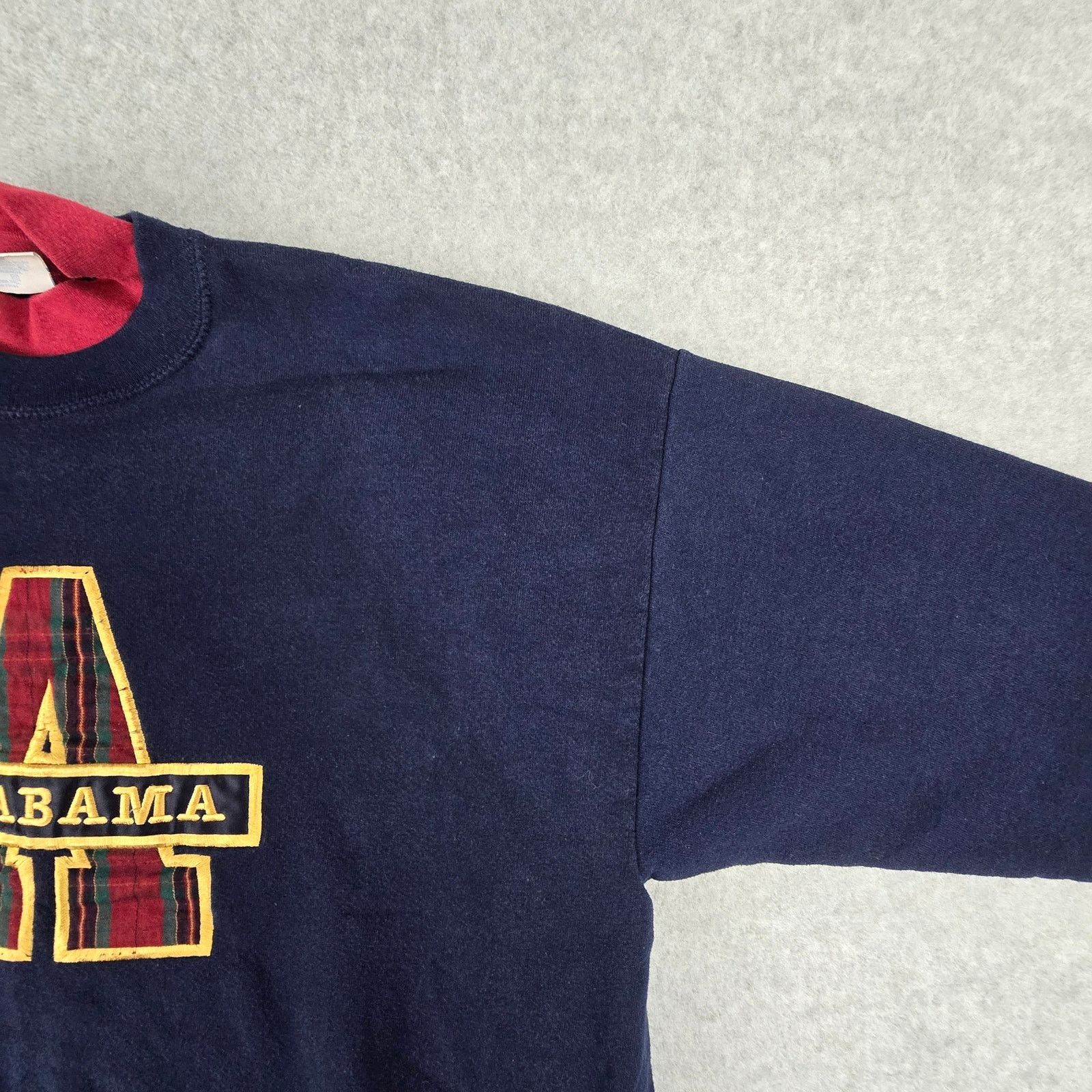 Vintage Vtg Alabama Sweatshirt XL by Santee Navy Red Made in USA Size XL / US 12-14 / IT 48-50 - 8 Thumbnail