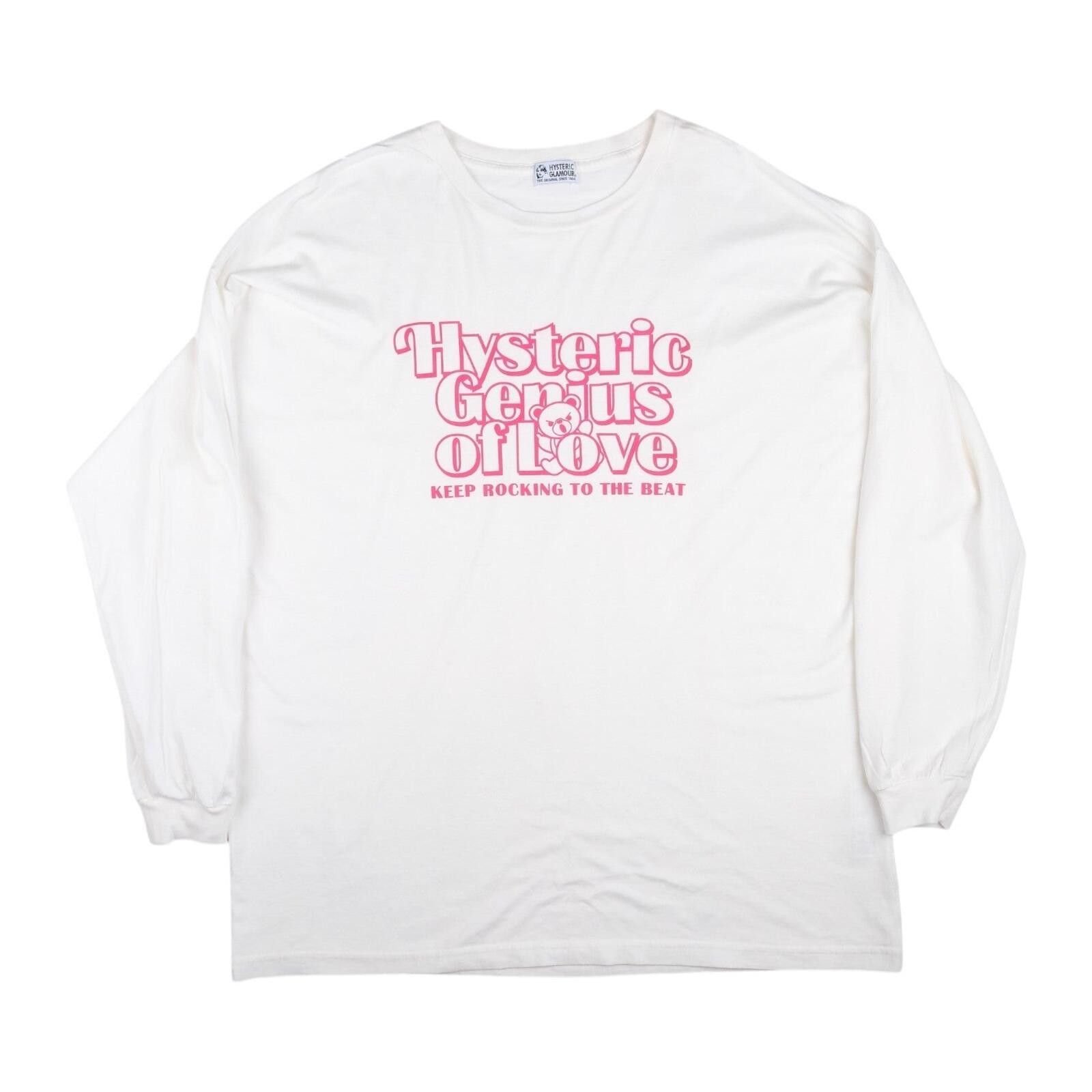 Hysteric Glamour Hysteric Glamour "Genius of Love" Long Sleeve White Tee Size ONE SIZE - 1 Preview