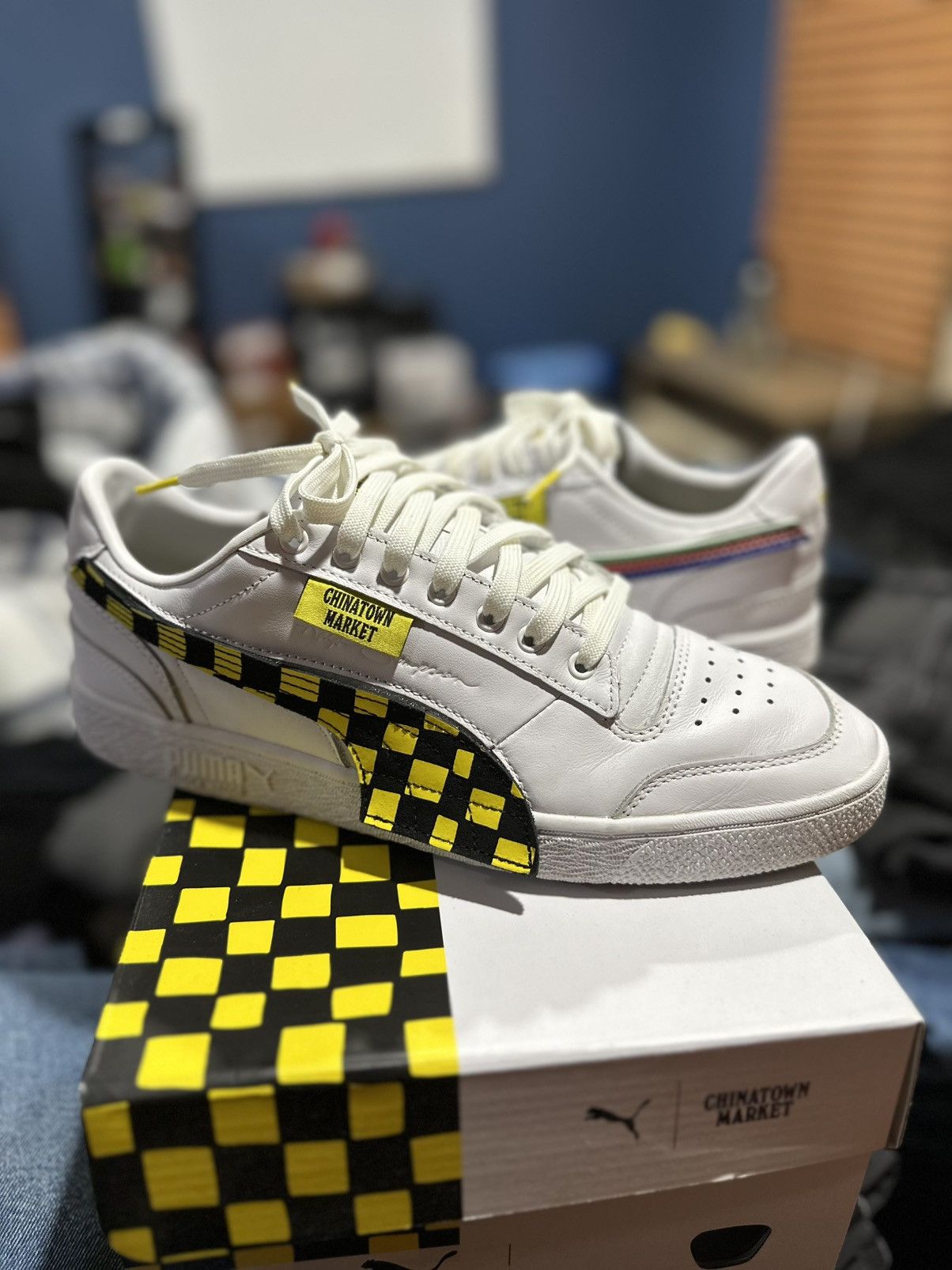 Market × Puma Puma Chinatown Market White Ralph Sampson Low Size US 10.5 / EU 43-44 - 2 Thumbnail