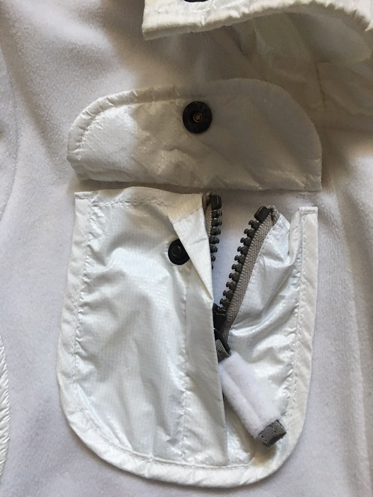 Frauenschuh FRAUENSCHUH White Fleece Zip Hooded Jacket Womens Size S / US 4 / IT 40 - 7 Thumbnail