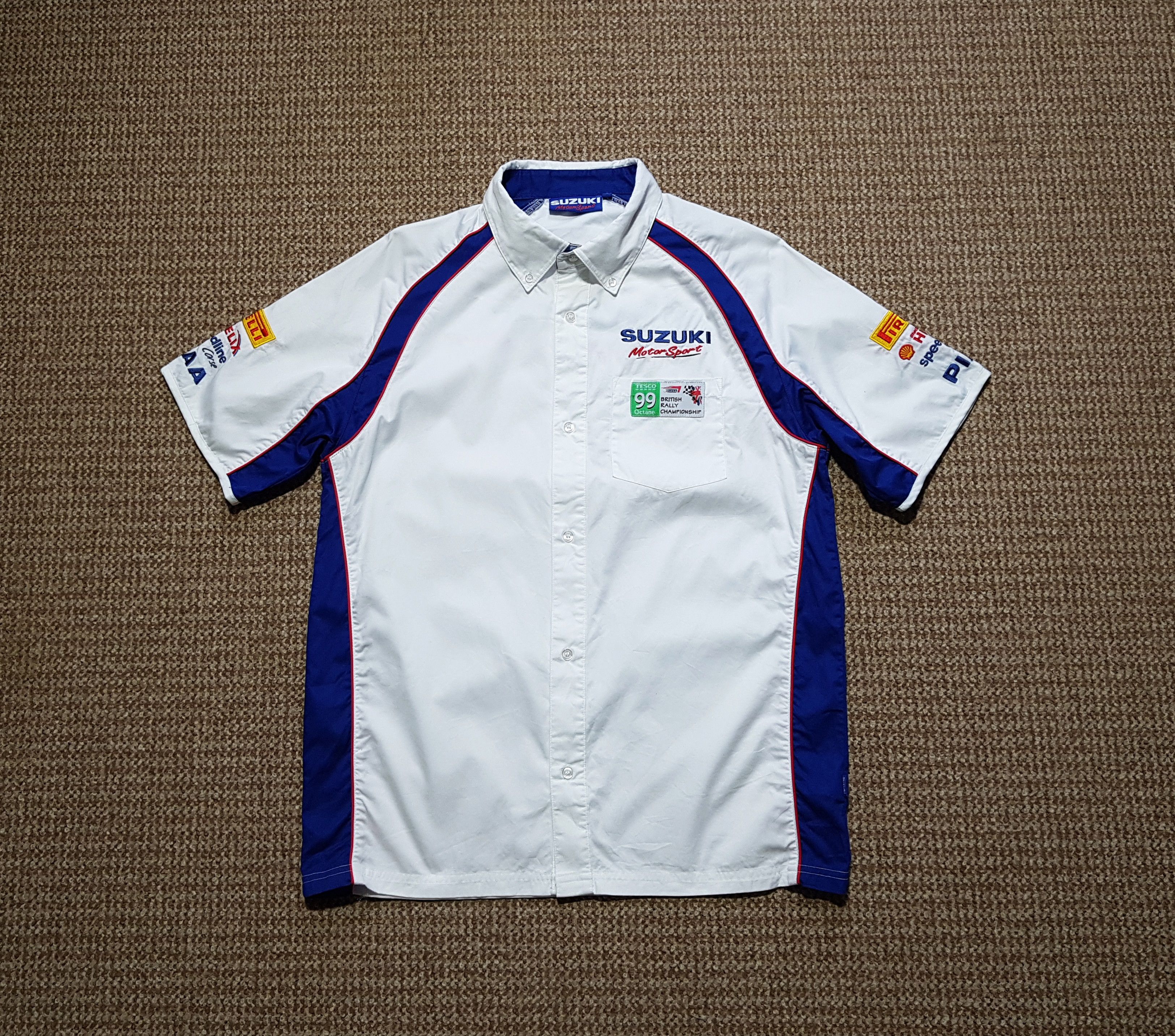 Vintage Suzuki Motorsport Racing Short Sleeve Shirt sz S Size US S / EU 44-46 / 1 - 3 Thumbnail