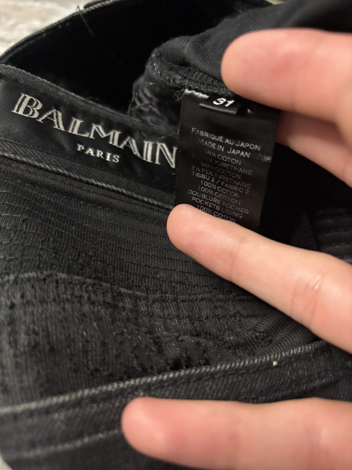 Balmain Balmain SS11 Decarnin Waxed Biker Denim Size US 30 / EU 46 - 6 Thumbnail