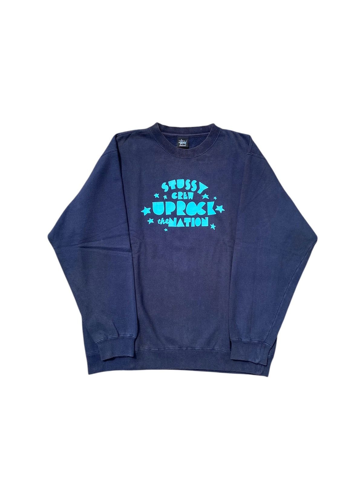 Stussy 2000s Vintage Stussy Crew Uprock the Nation Sweatshirt Size US M / EU 48-50 / 2 - 1 Thumbnail