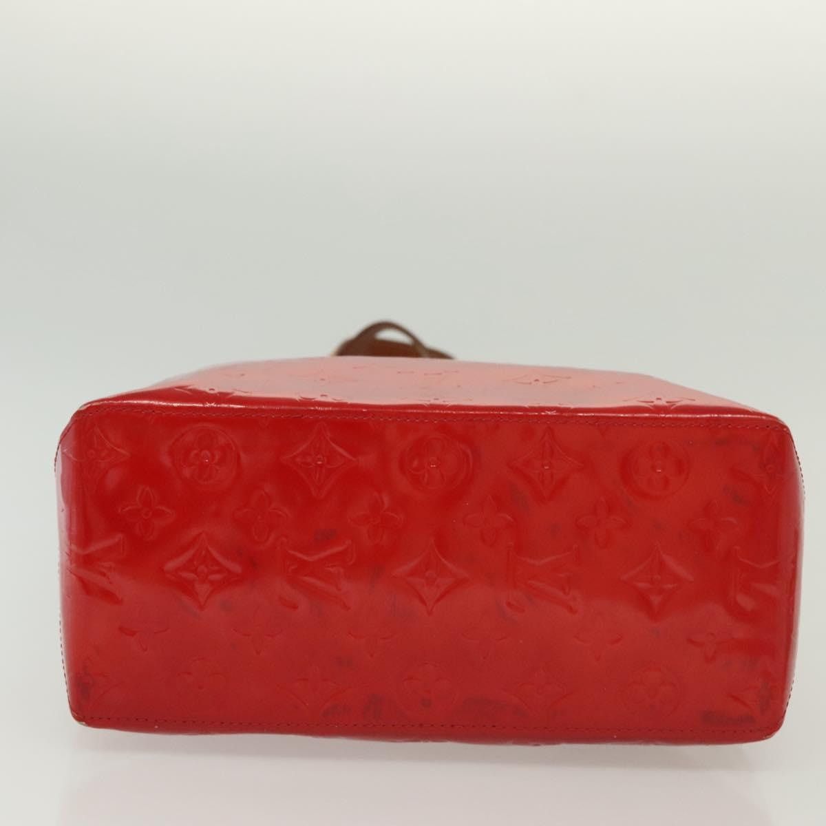 Louis Vuitton LOUIS VUITTON Monogram Vernis Reade MM Hand Bag Red Rouge Size ONE SIZE - 6 Thumbnail