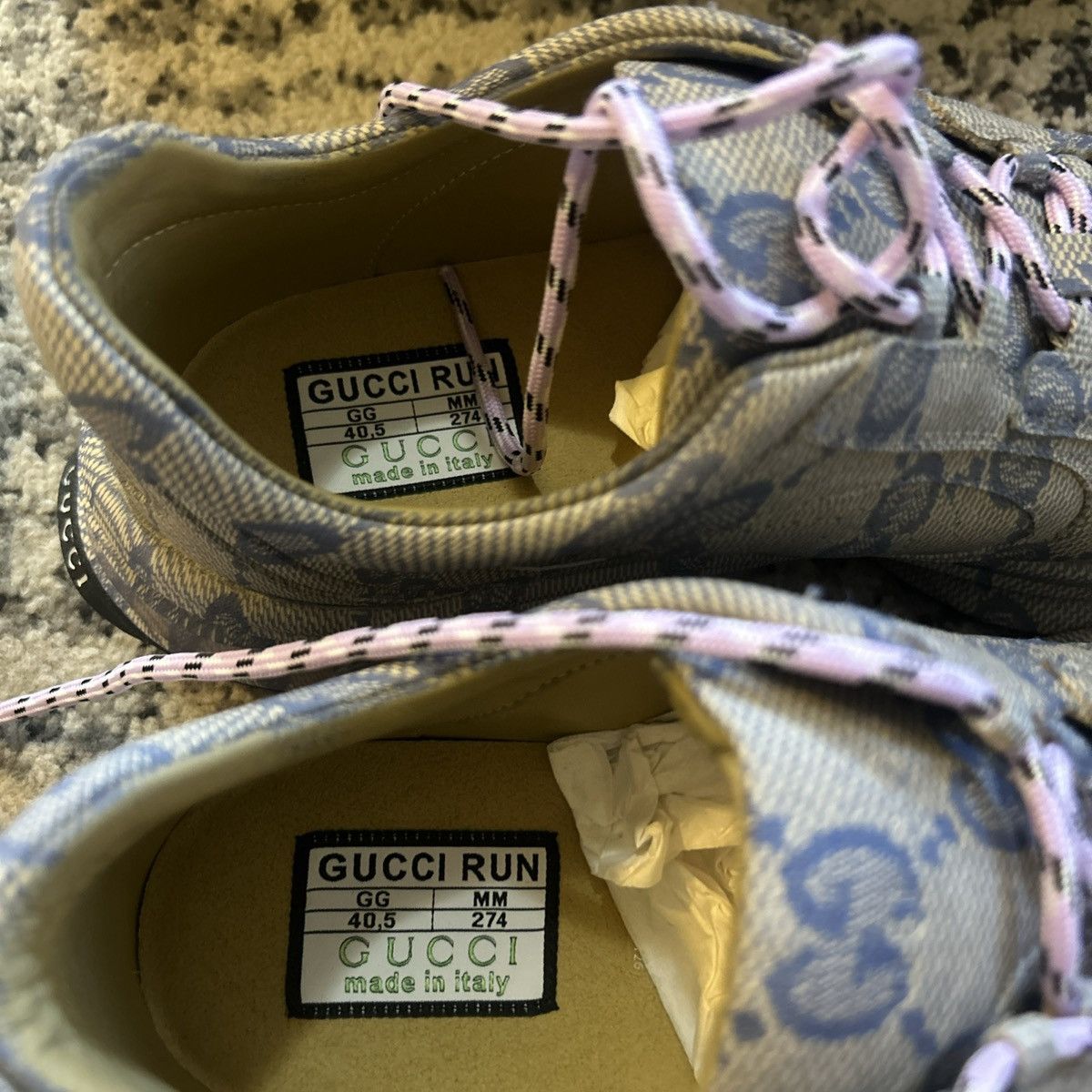 Gucci Gucci Monogram Run Ultralight Plume GG Cubic Sneaker Size US 10.5 / IT 40.5 - 4 Thumbnail
