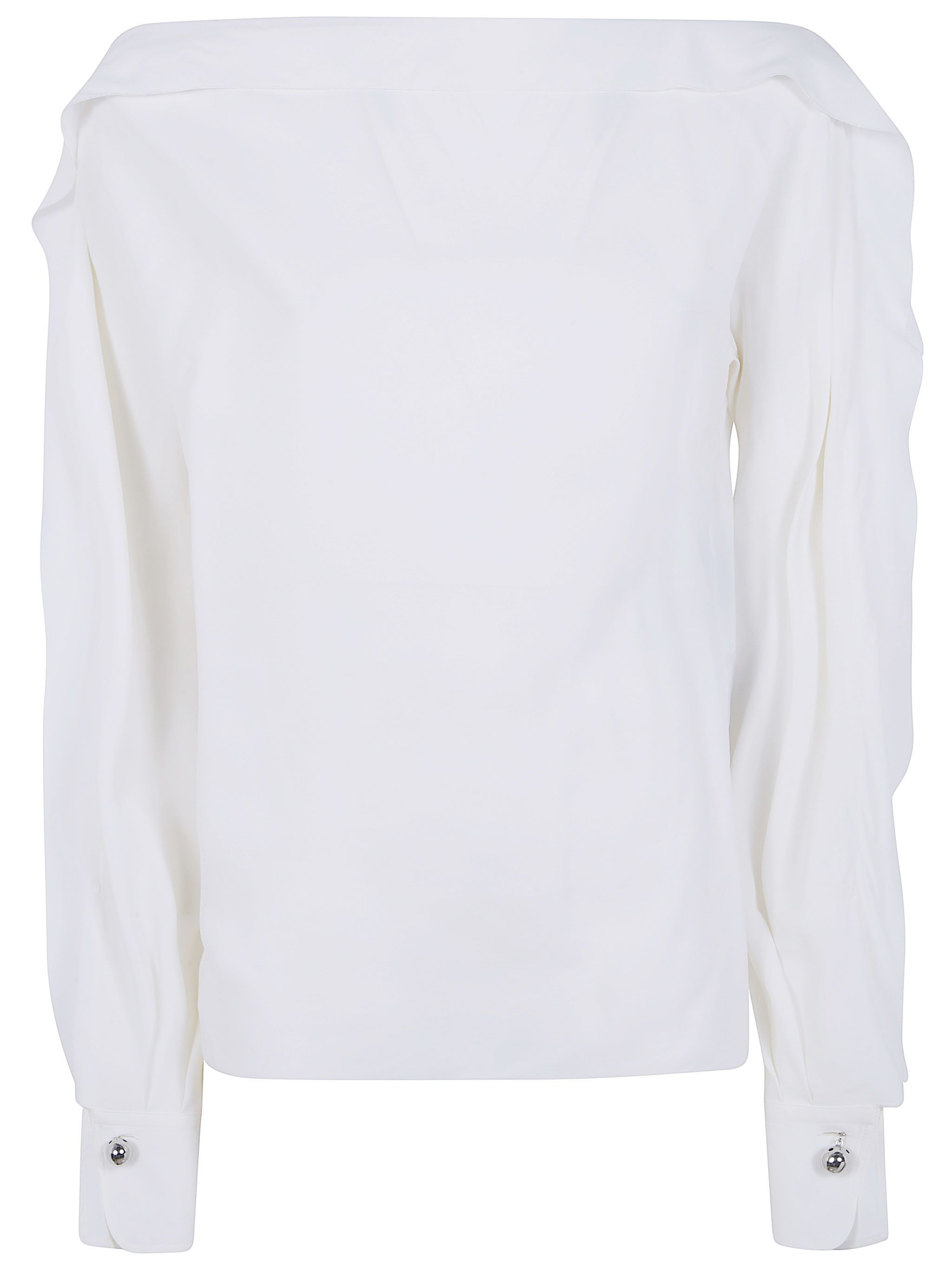 Lanvin LONG SLEEVES TOP WITH RUFFLES Size S / US 4 / IT 40 - 1 Thumbnail