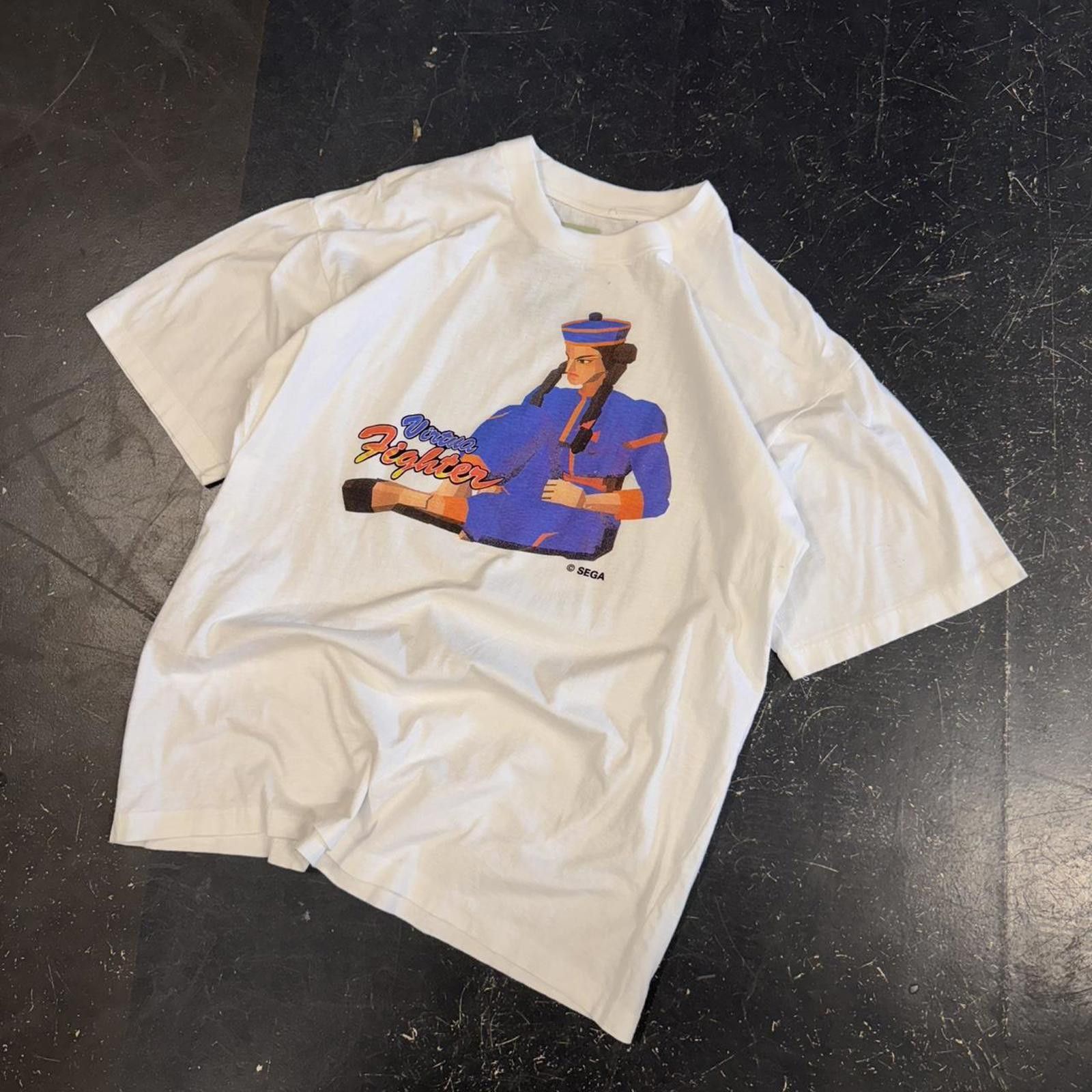 Vintage Vintage 90s Sega Virtua Fighter Blue Pai Chan Tee Size US M / EU 48-50 / 2 - 2 Thumbnail