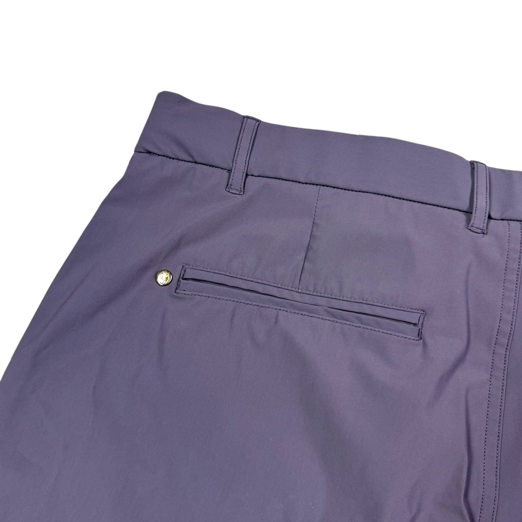 Vintage Greyson Montauk Shorts Mens 36x10 Chino Golf Stretch Active Wicking Regular Inseam 10 in Gray Athletic Casual Mens Size US 36 / EU 52 - 4 Thumbnail