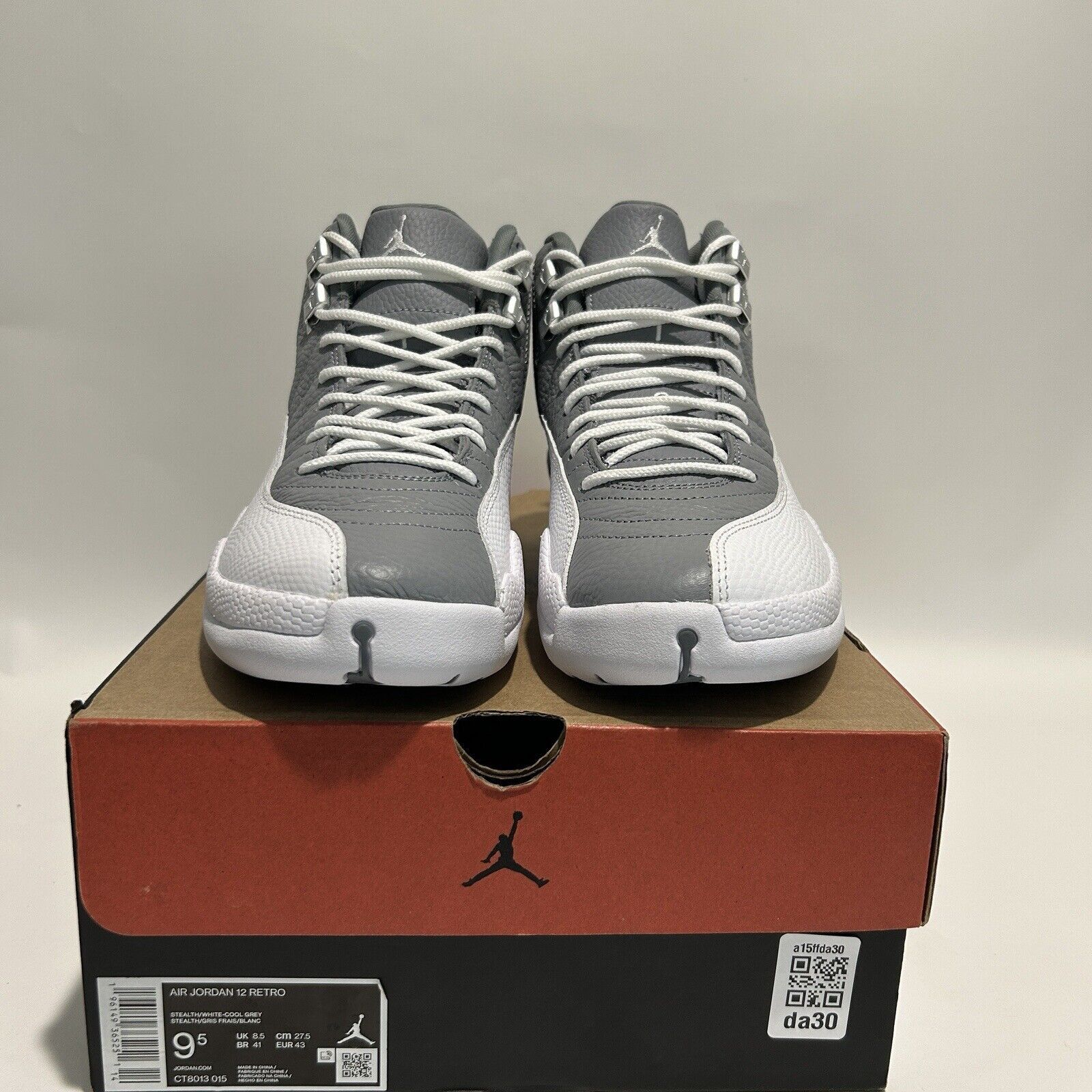 Nike Nike Shoes Air Jordan 12 Retro “Stealth” 2024 Size US 9.5 / EU 42-43 - 2 Thumbnail
