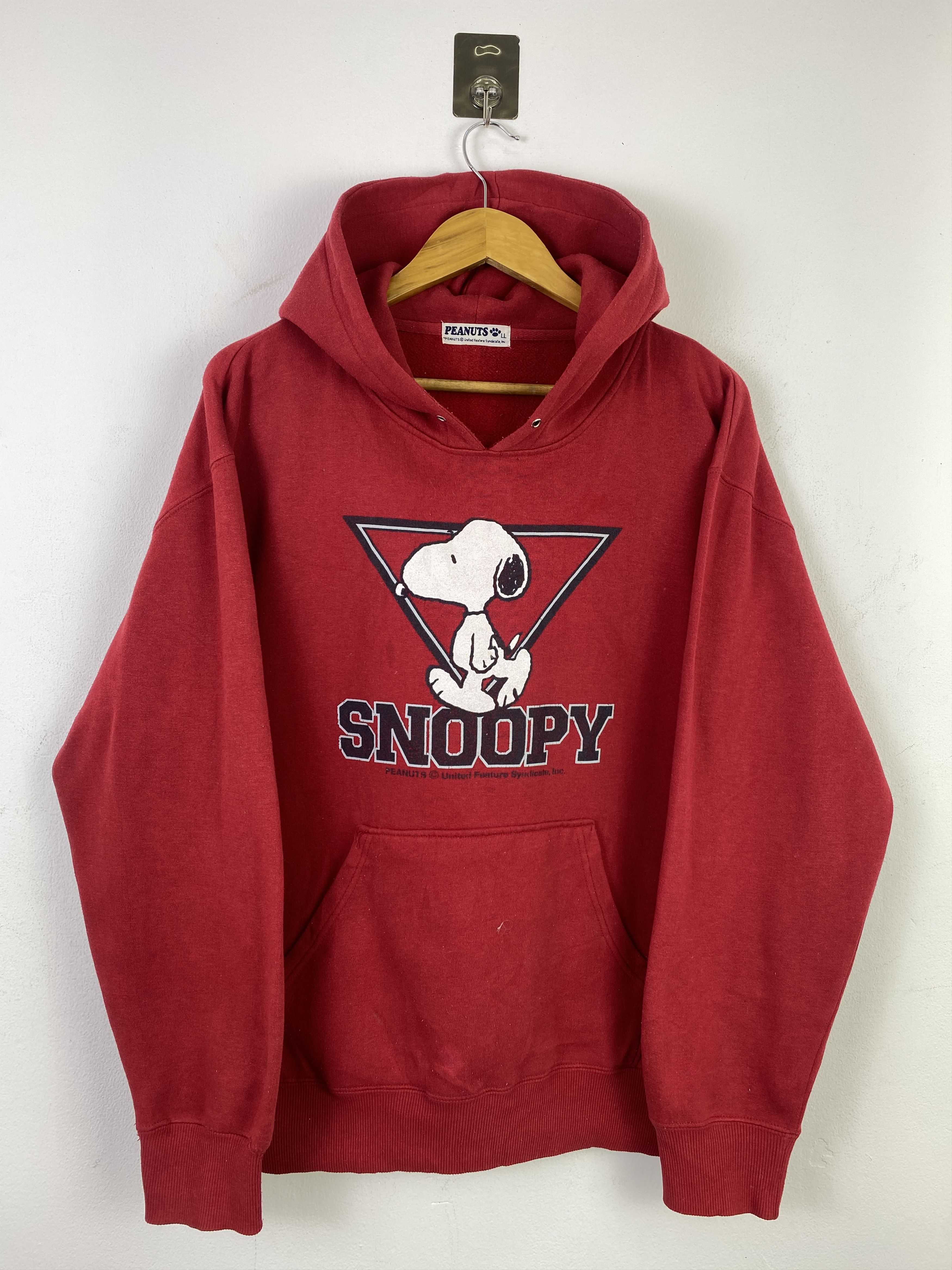 Peanuts Vintage Peanuts Snoopy Pullover Hoodie SH0370 Size US XL / EU 56 / 4 - 1 Thumbnail