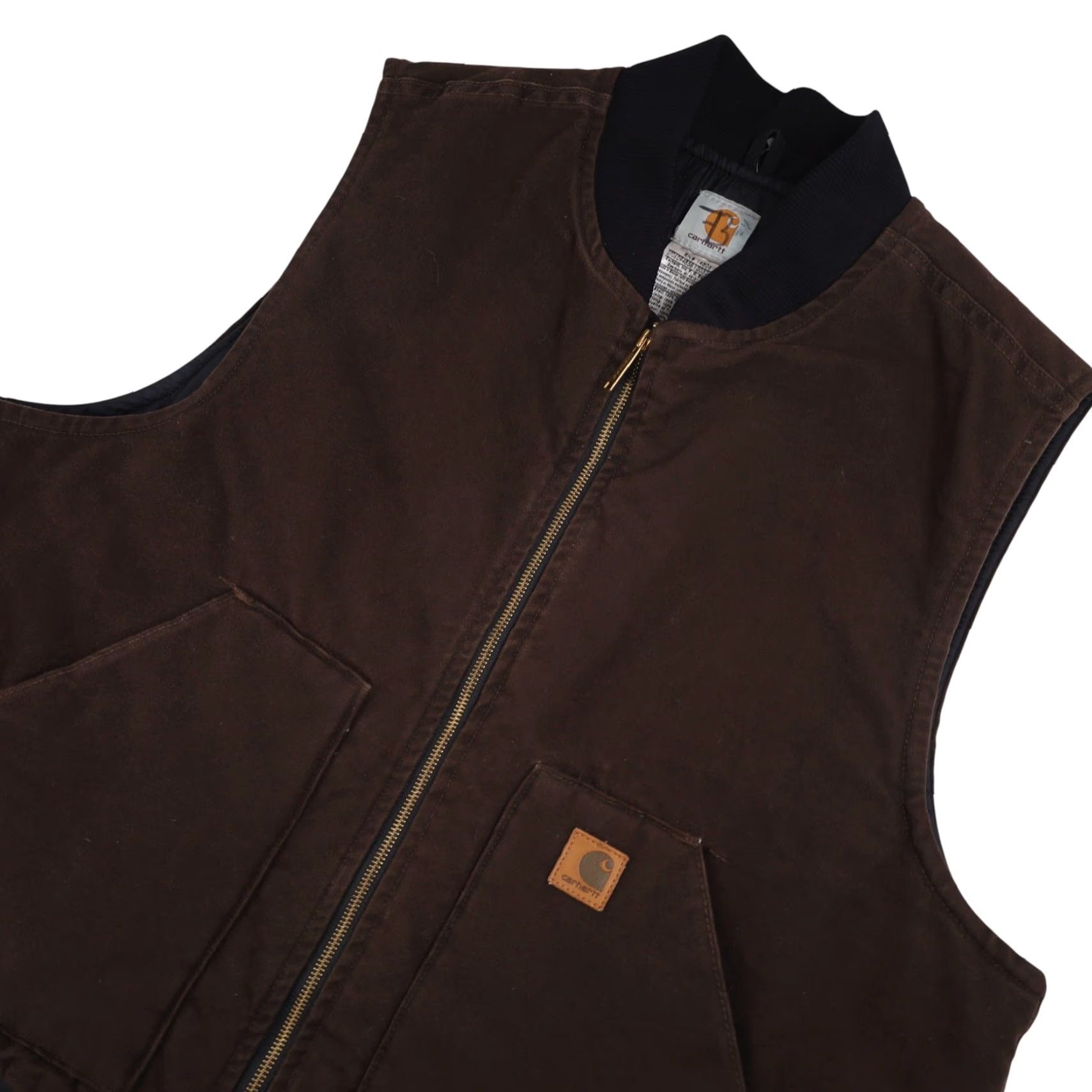 Carhartt VINTAGE Carhartt V02 DKB Quilted Canvas Work Vest Mens XXL Brown Size US XXL / EU 58 / 5 - 2 Thumbnail